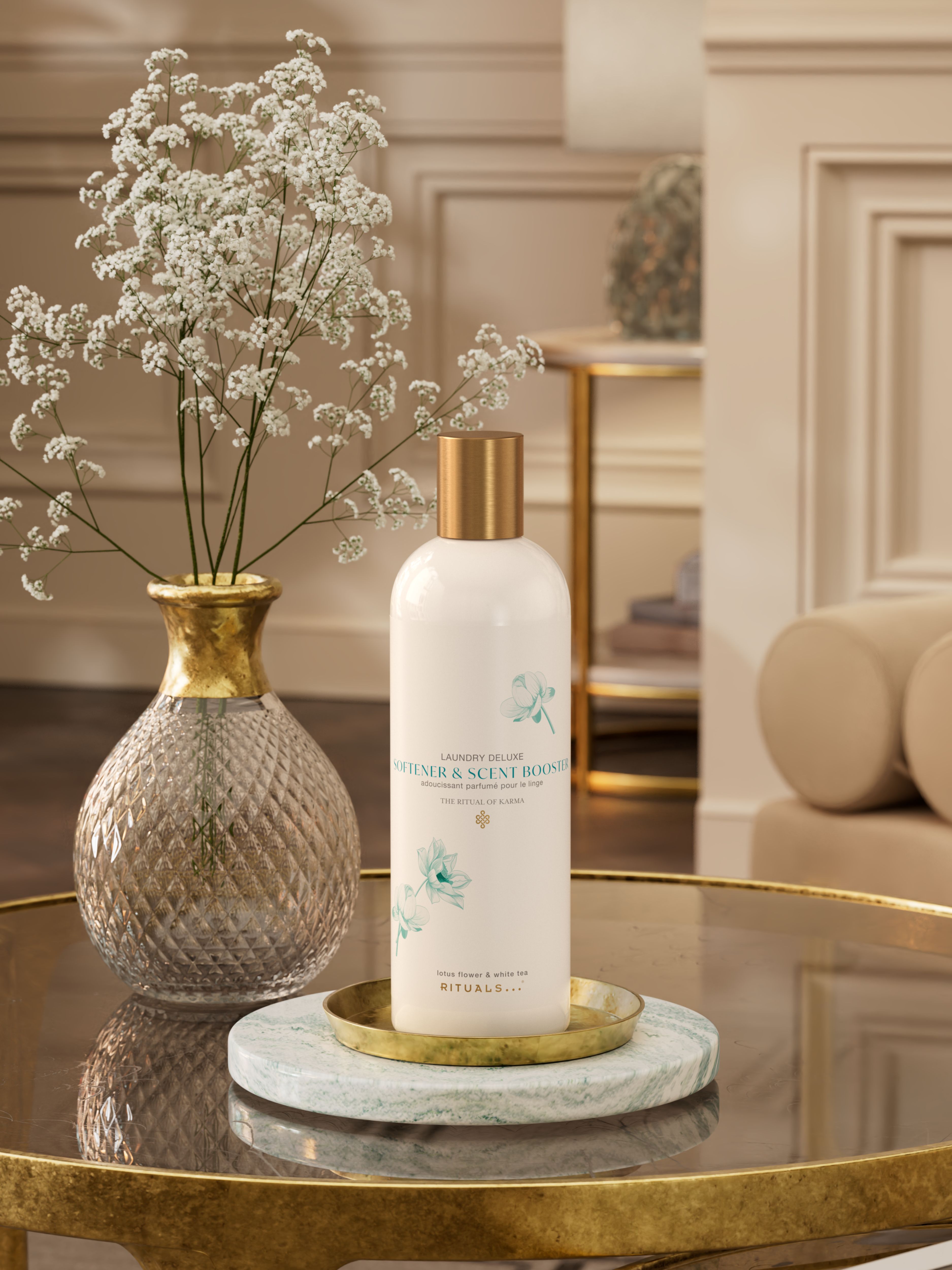 Scent Booster & Softener in 1 Karma 750ml Lifestyle with Product