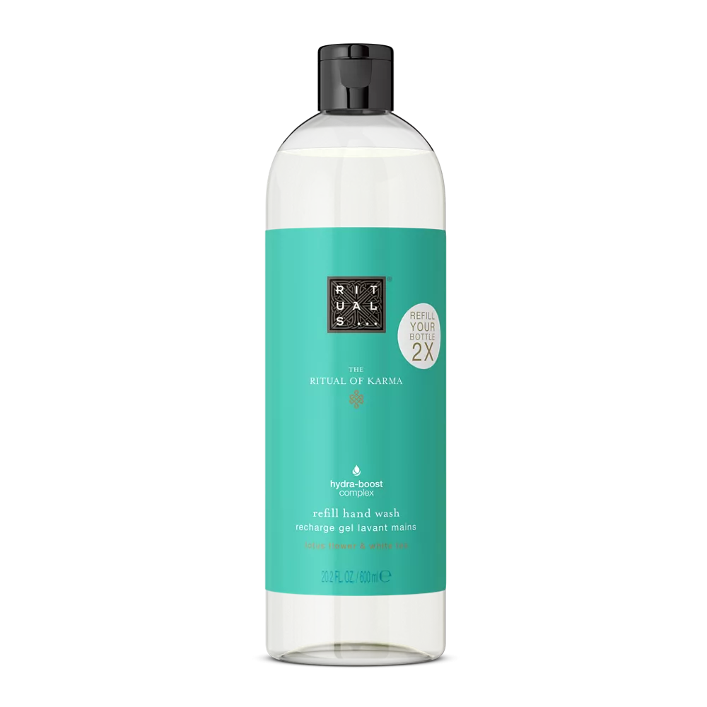 RITUALS Hand Wash Refill from The Ritual of Karma, 600 ml - With Summery  Holy Lotus & White Tea - Hydrating, Cooling Properties : : Kosmetik