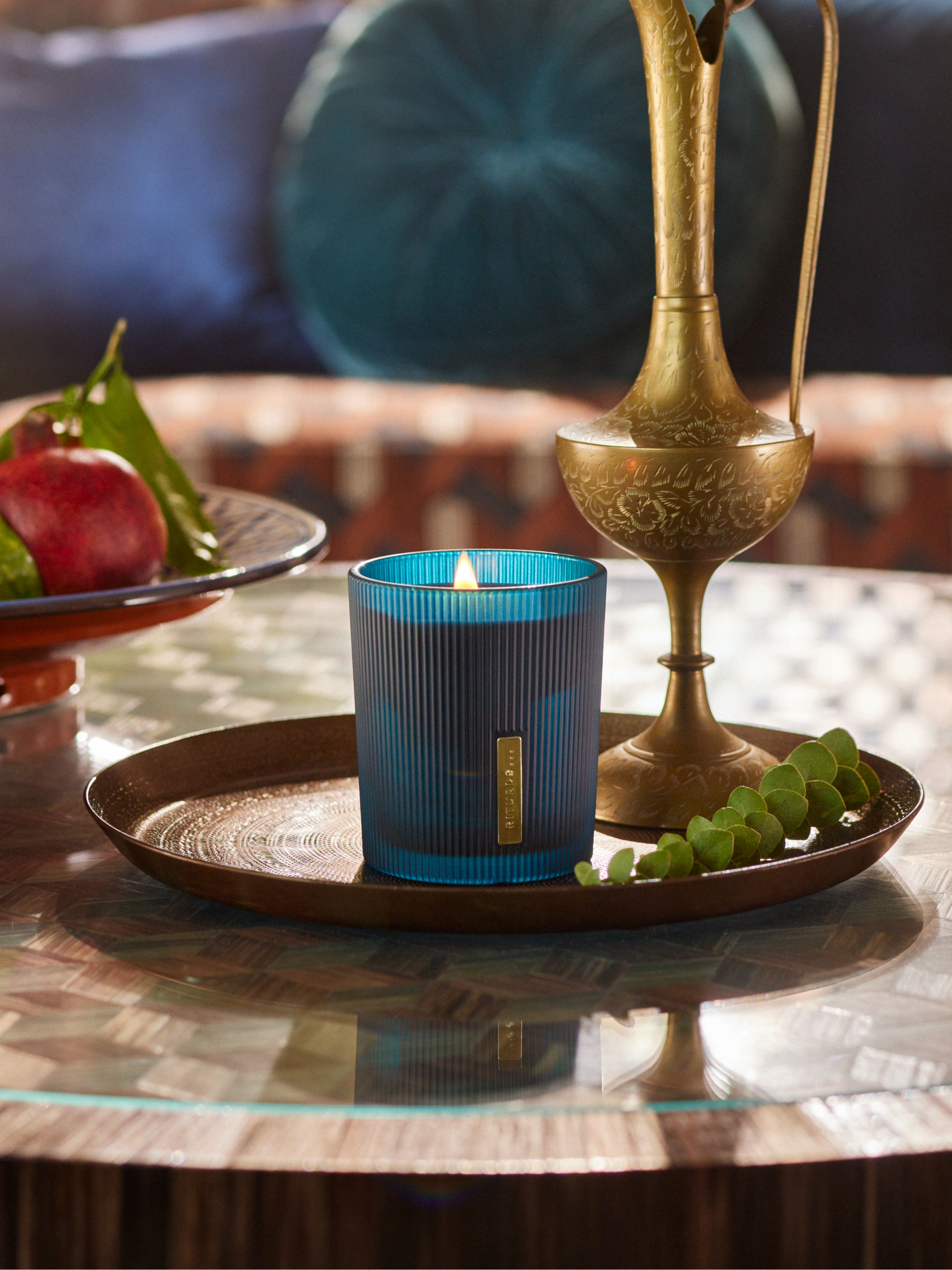 The Ritual of Hammam Scented Candle Lifestyle with Product