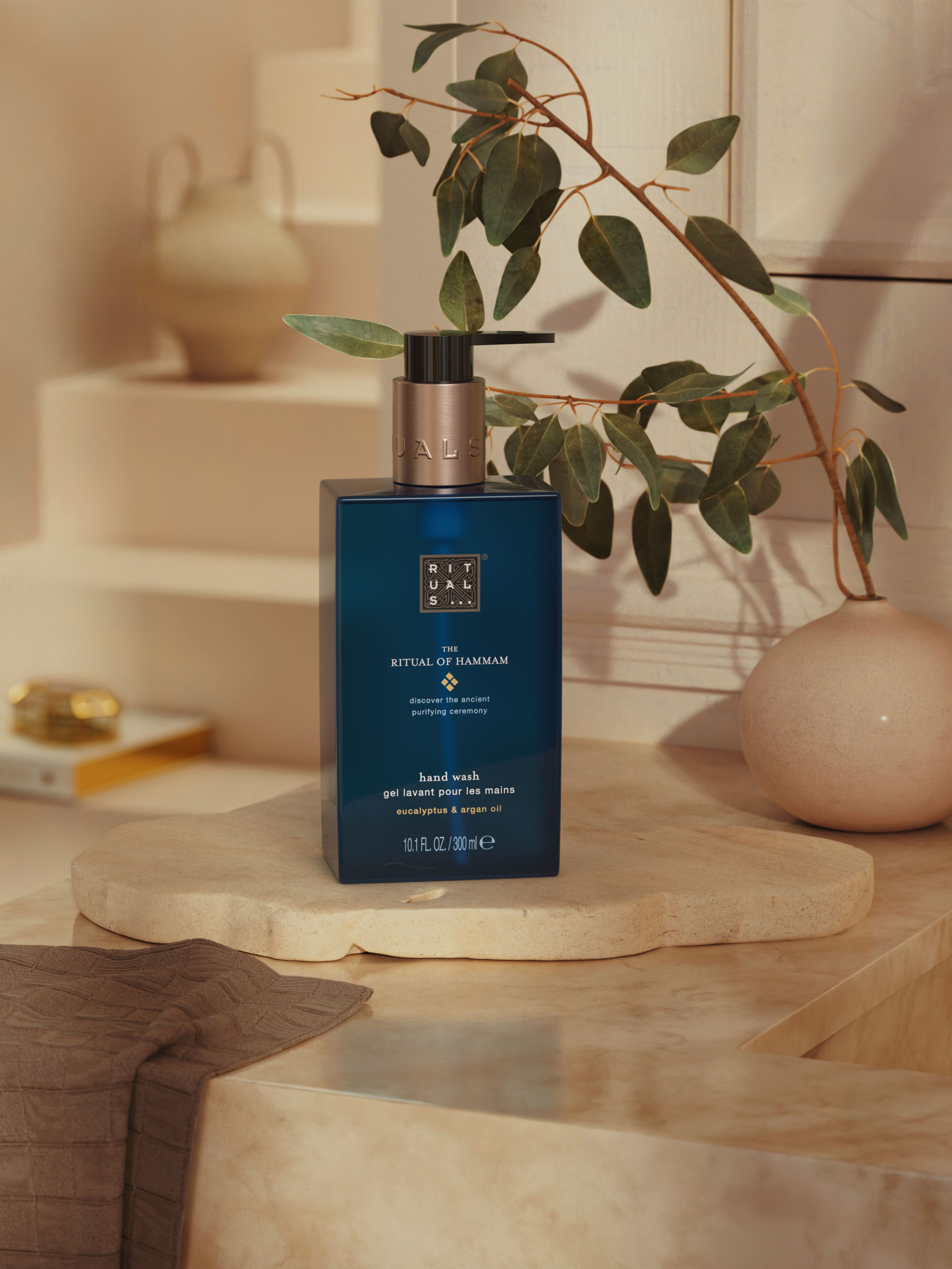 The Ritual of Hammam Hand Wash 300ml Lifestyle with Product