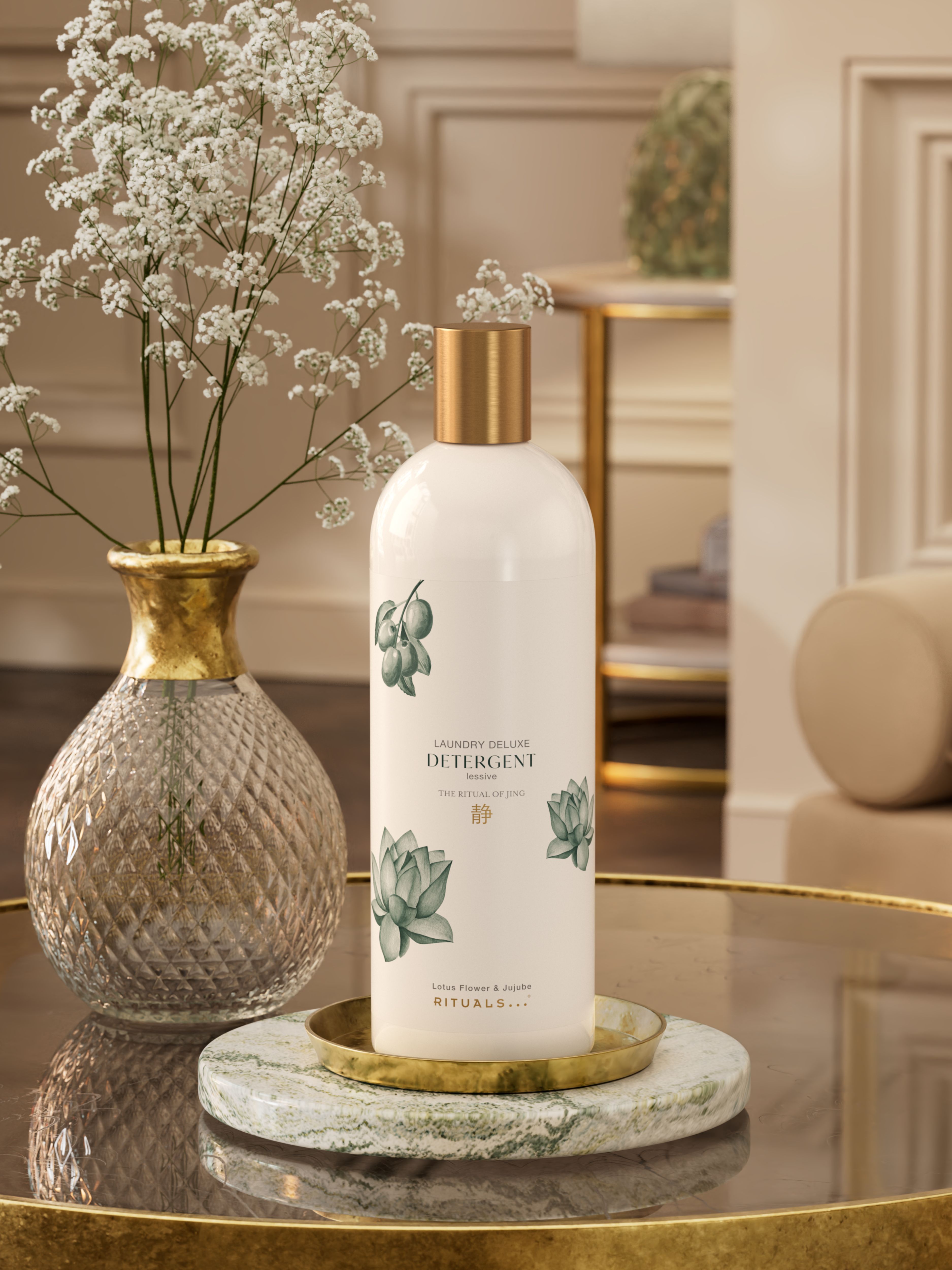 The Ritual of Jing Detergent 1000ml Lifestyle with Product