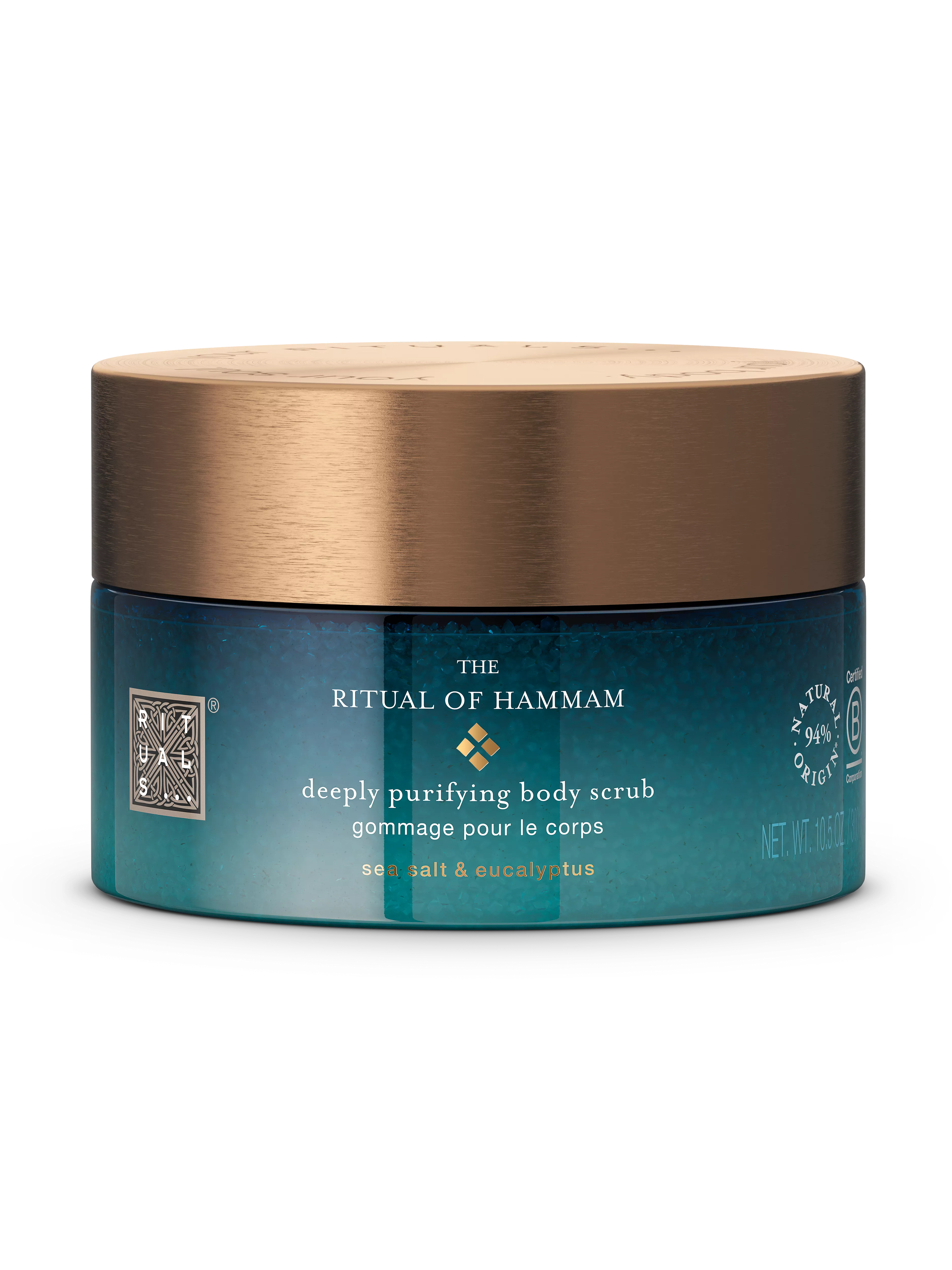 scrub corpo al sale marino, hammam, Blu, 300 gr, RITUALS