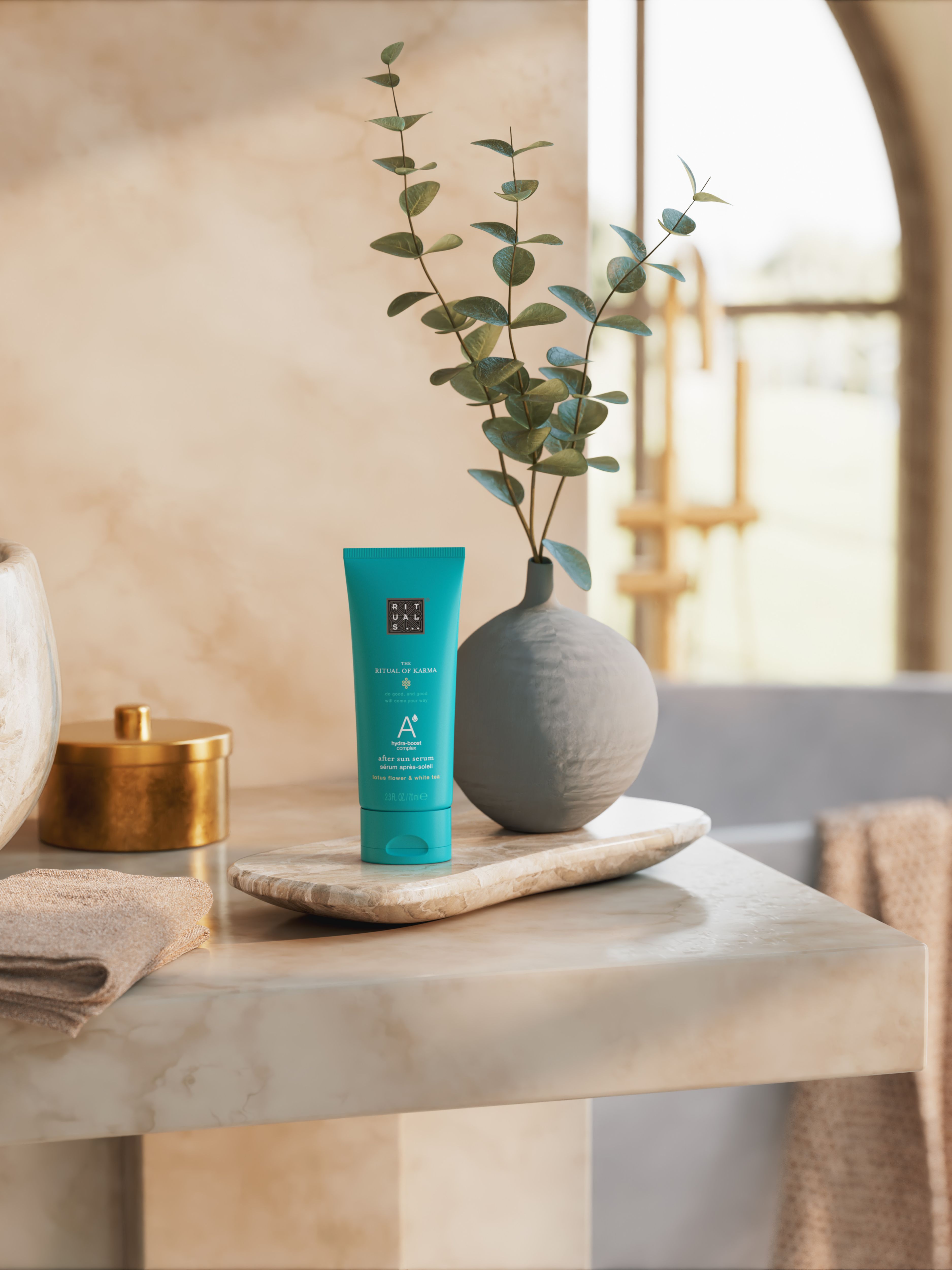 The Ritual of Karma After Sun Serum Lifestyle with Product