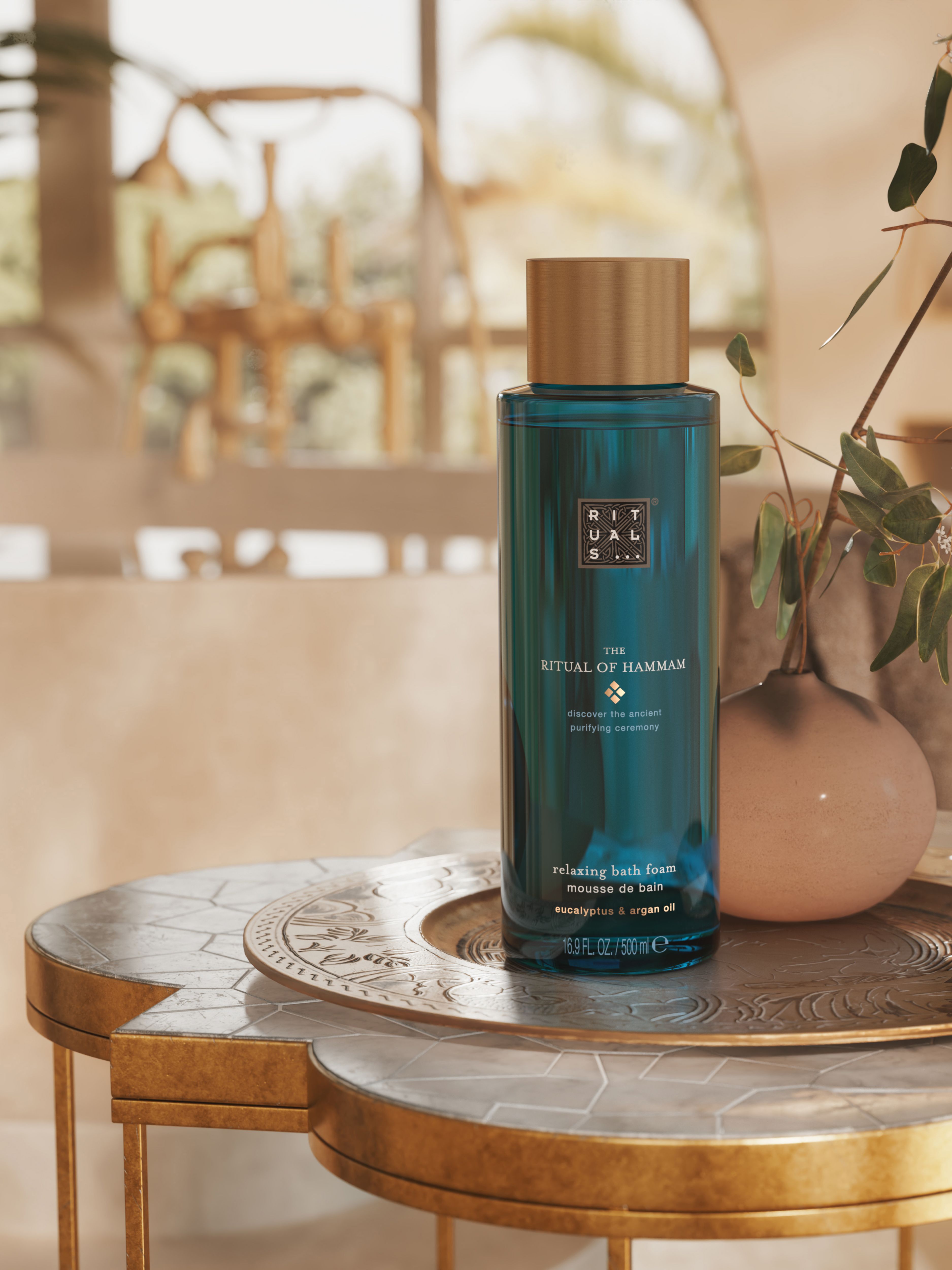 The Ritual of Hammam Bath Foam Lifestyle with Product