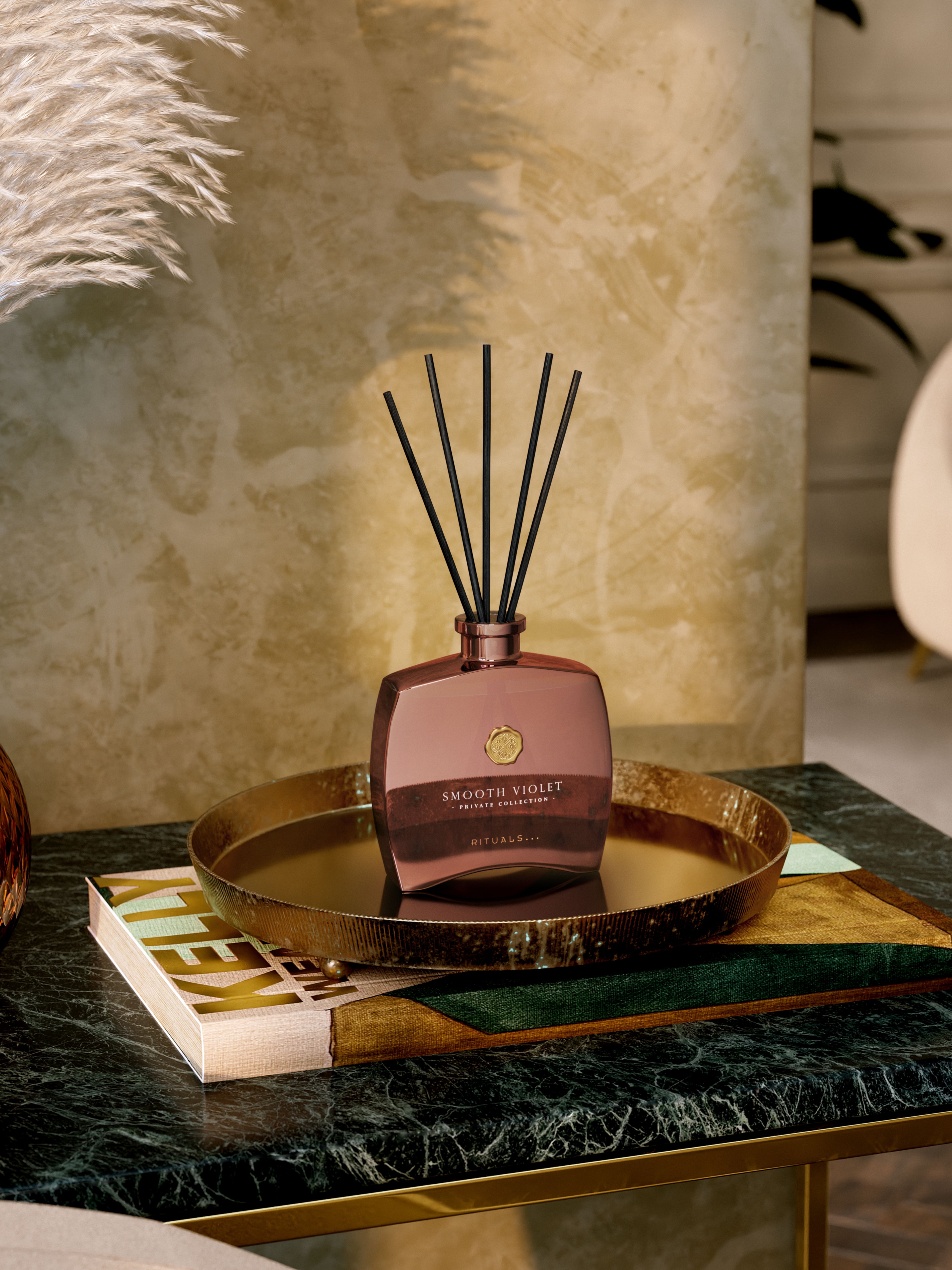 Smooth Violet Mini Fragrance Sticks Lifestyle with Product