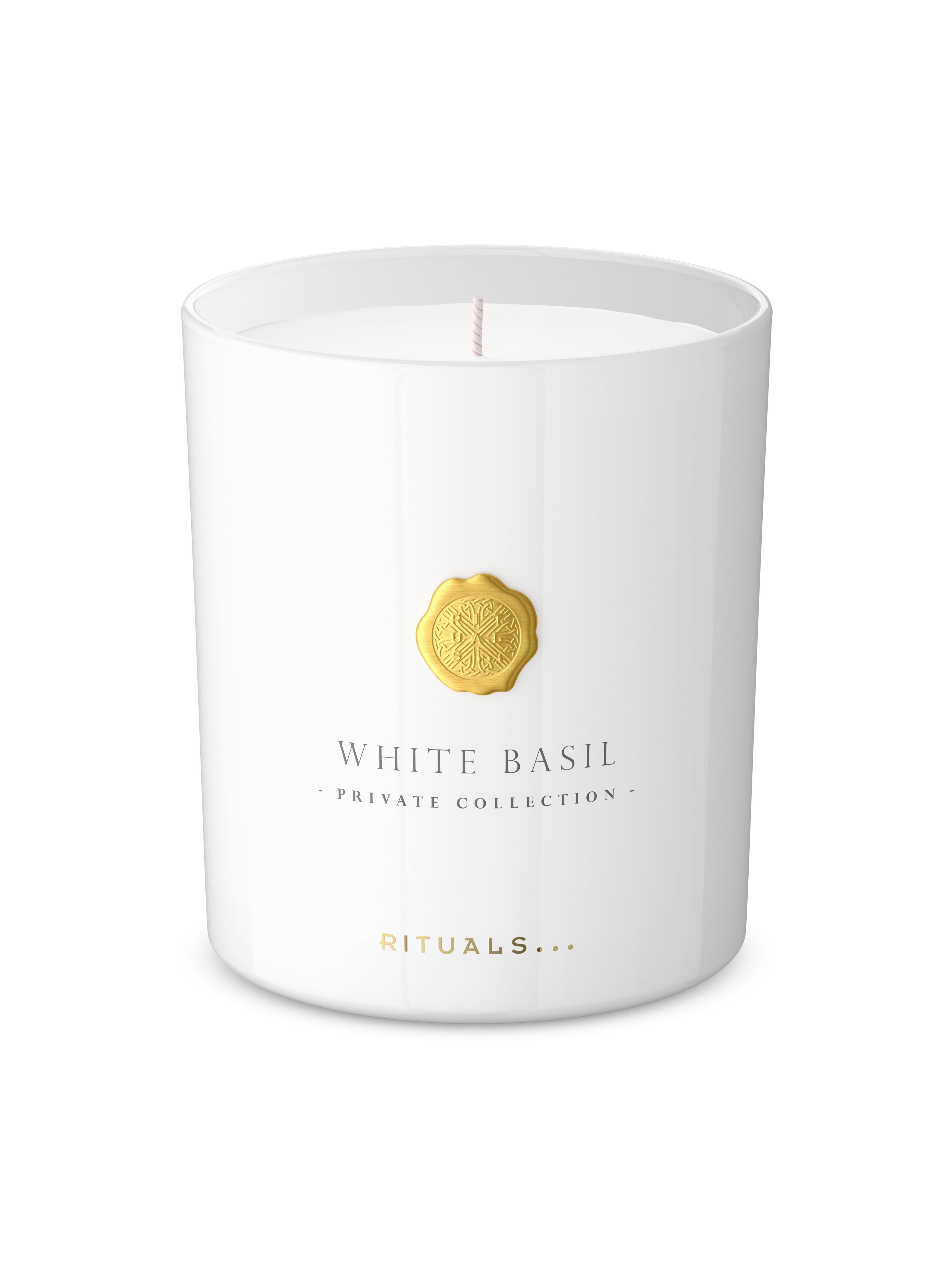 White Basil Scented Candle 360g