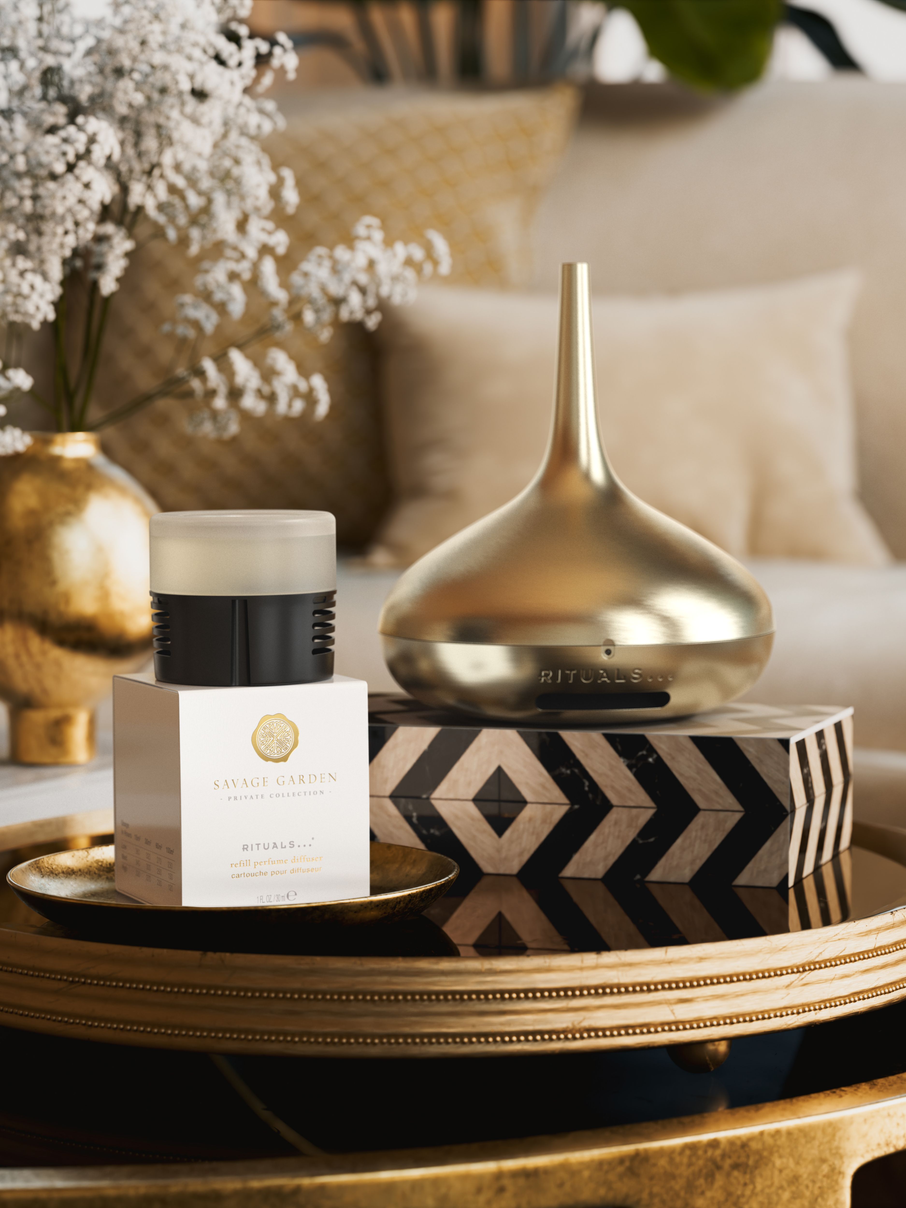 Savage Garden Refill Perfume Diffuser 30ml Lifestyle with Product