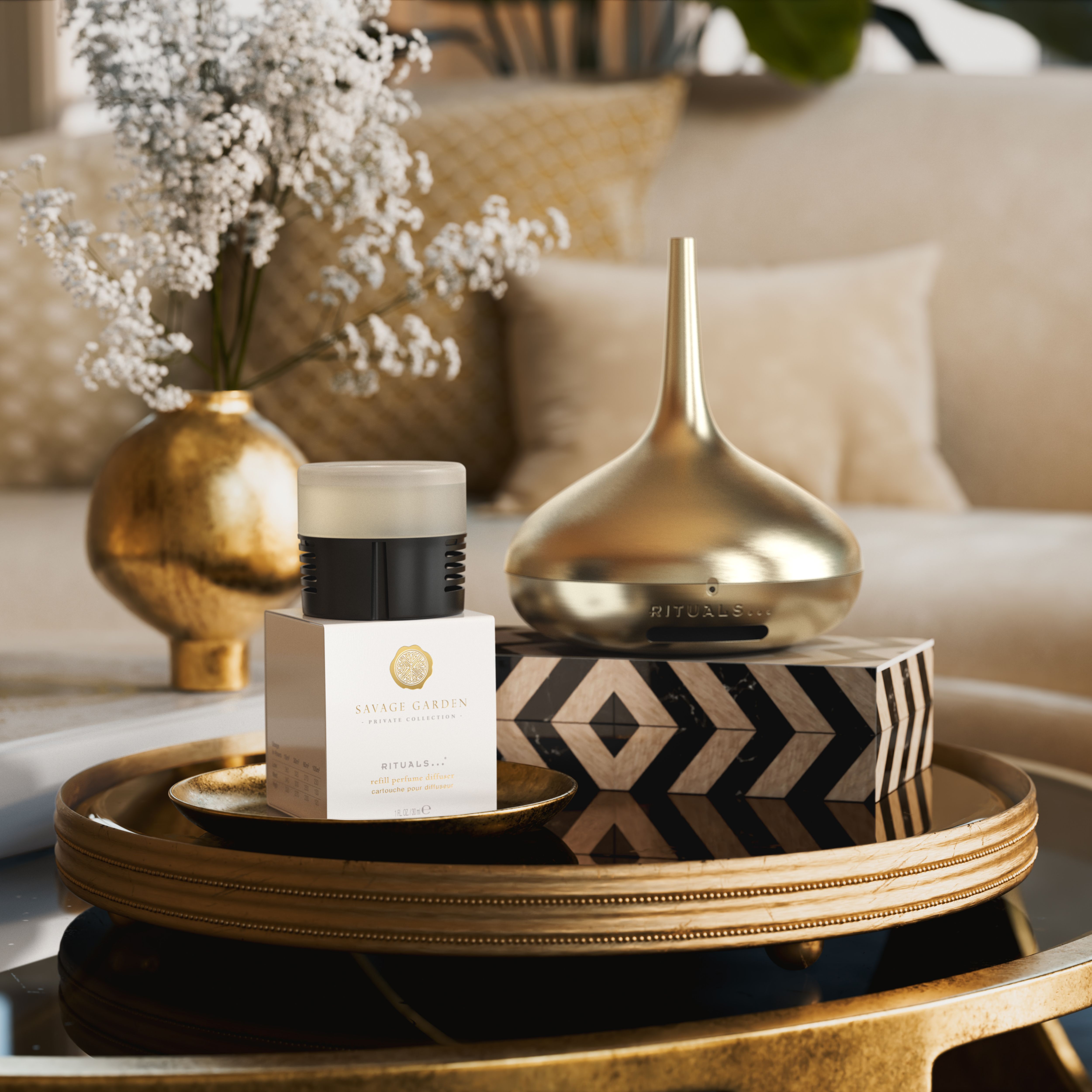 Savage Garden Refill Perfume Diffuser 30ml Lifestyle with Product