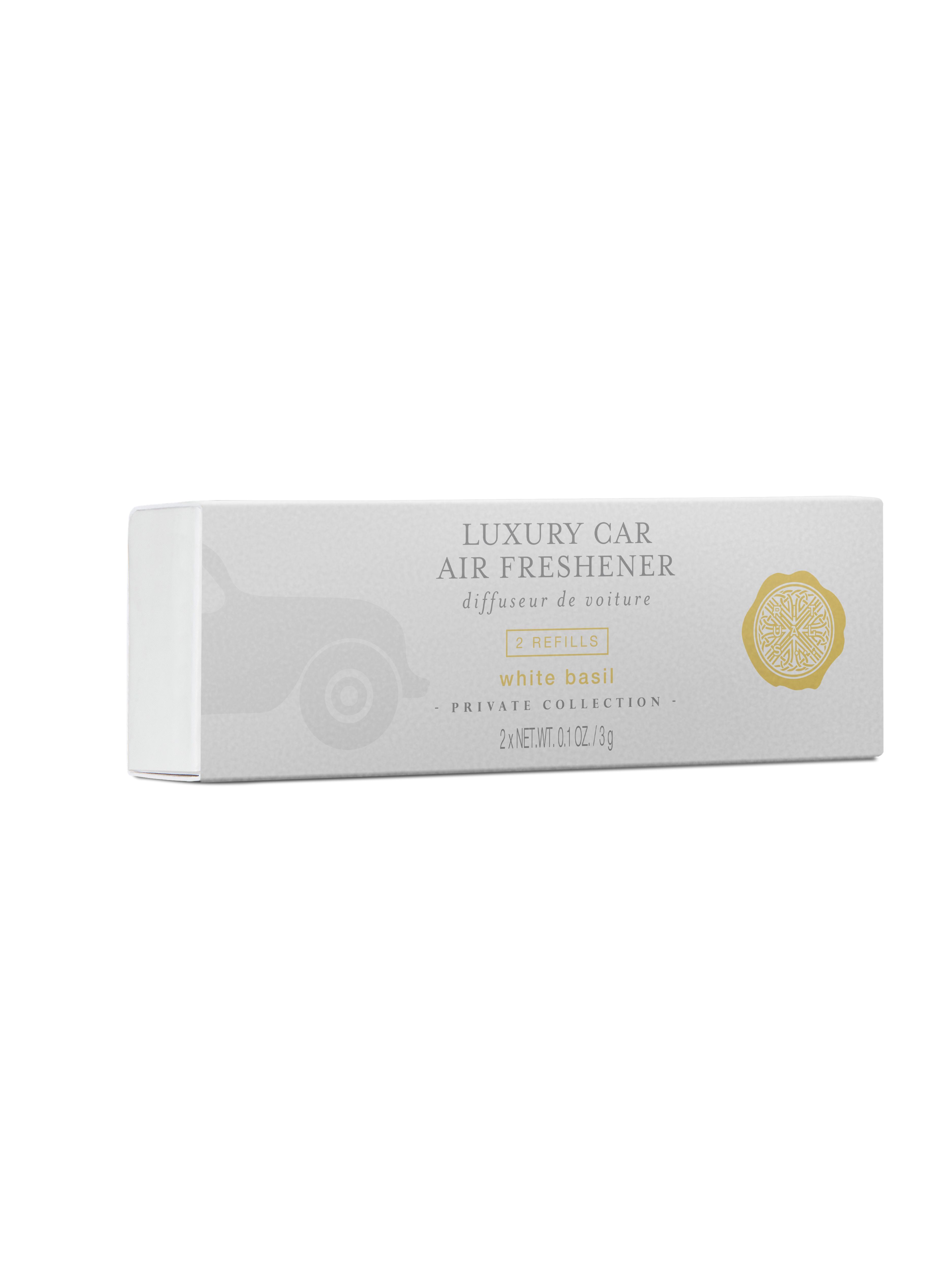 White Basil Refill Car Air Freshener