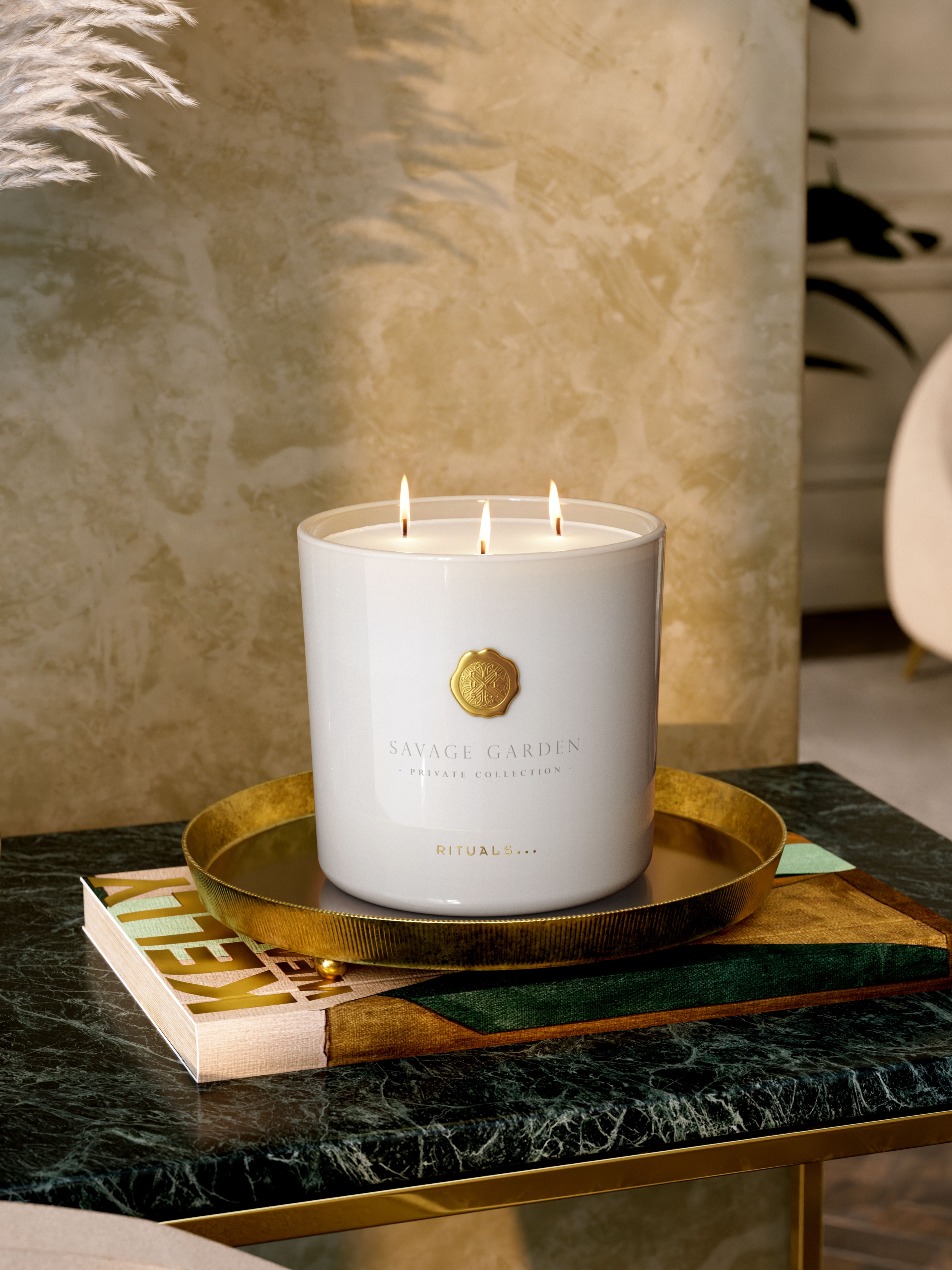 Savage Garden Scented Candle 1000g Lifestyle with Product