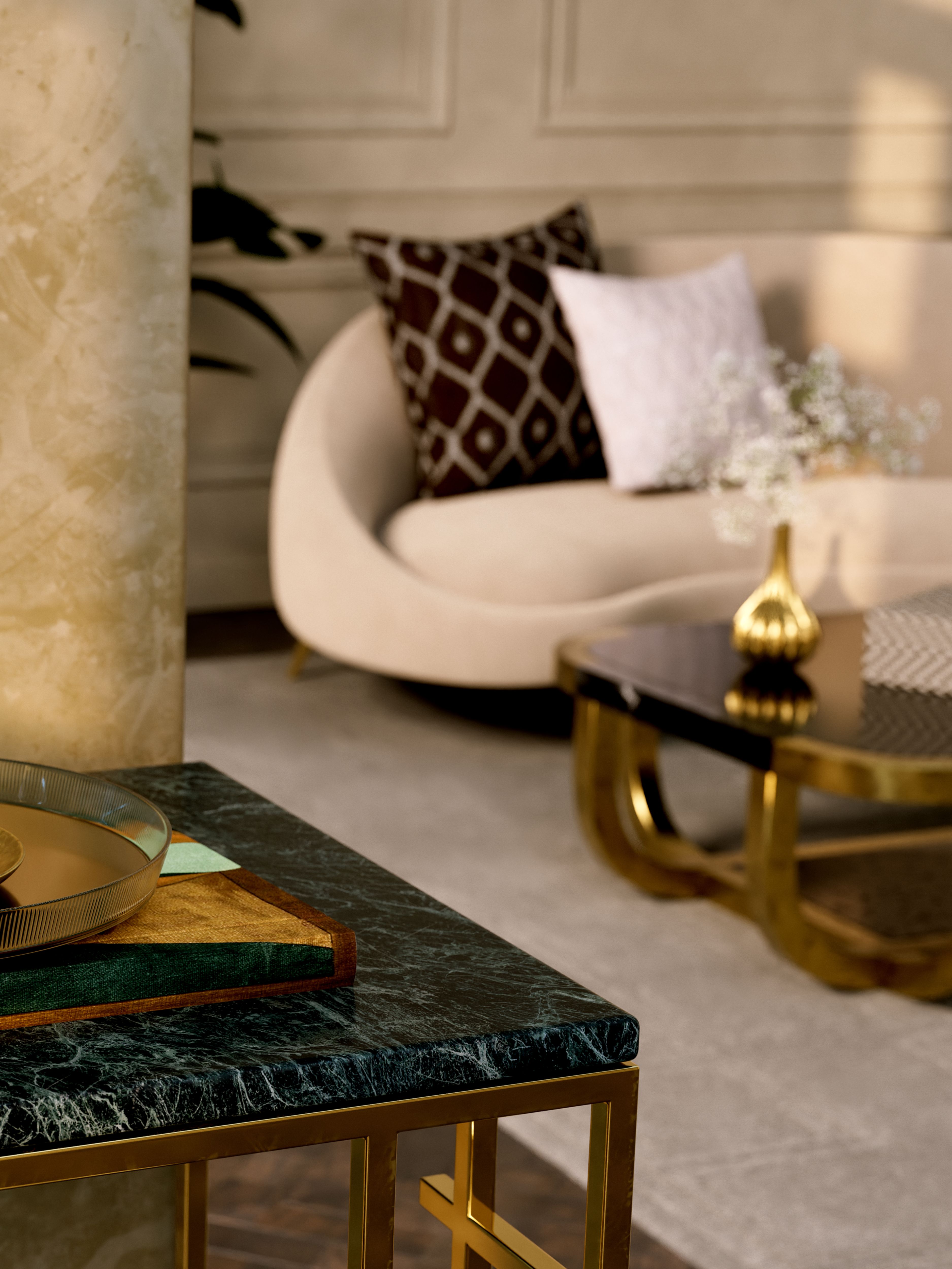 Orris Mimosa Scented Candle 360g Lifestyle with Product