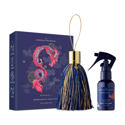 conjunto de borla com perfume