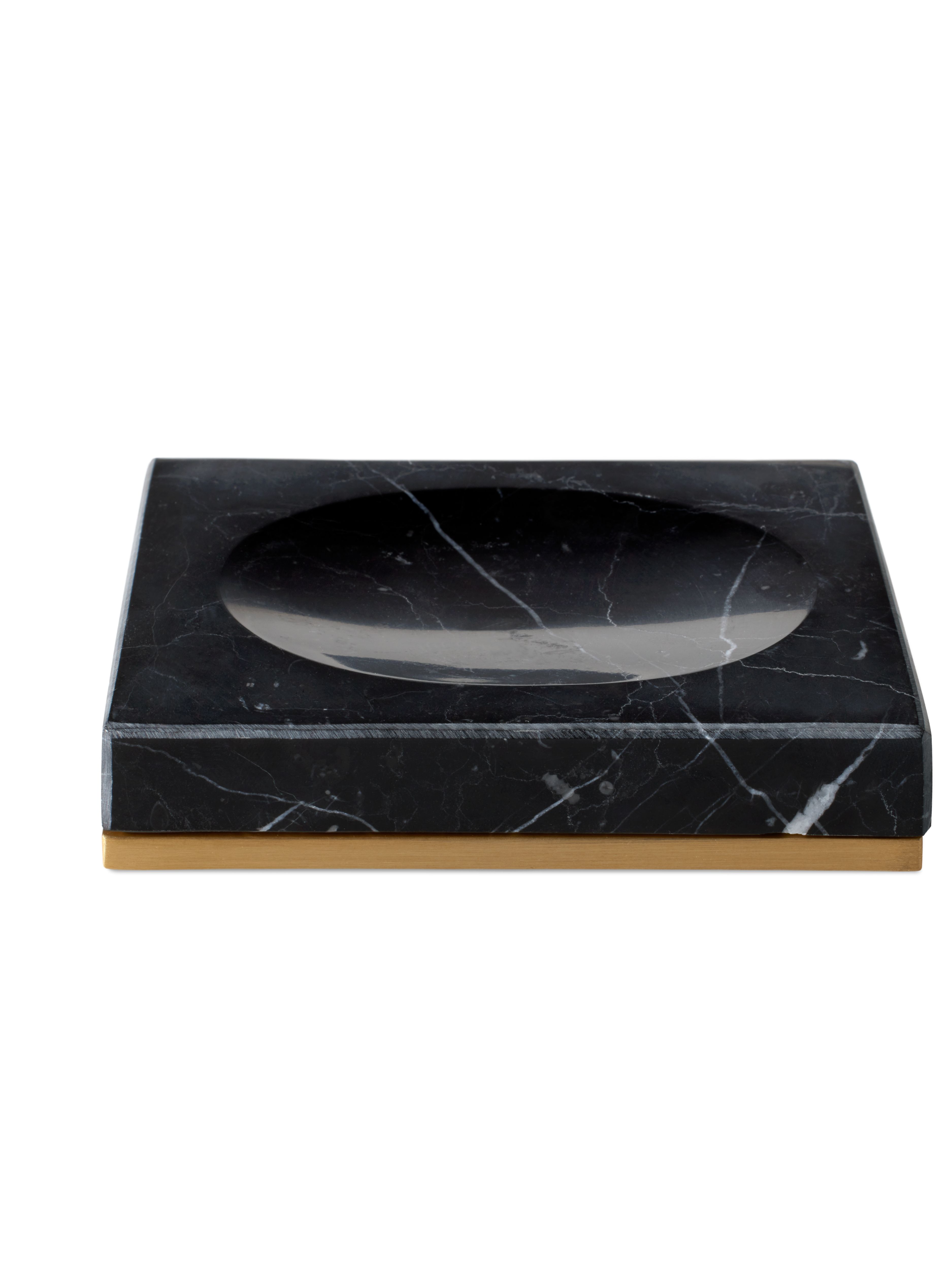 Dedaine Soap Tray Black Marble