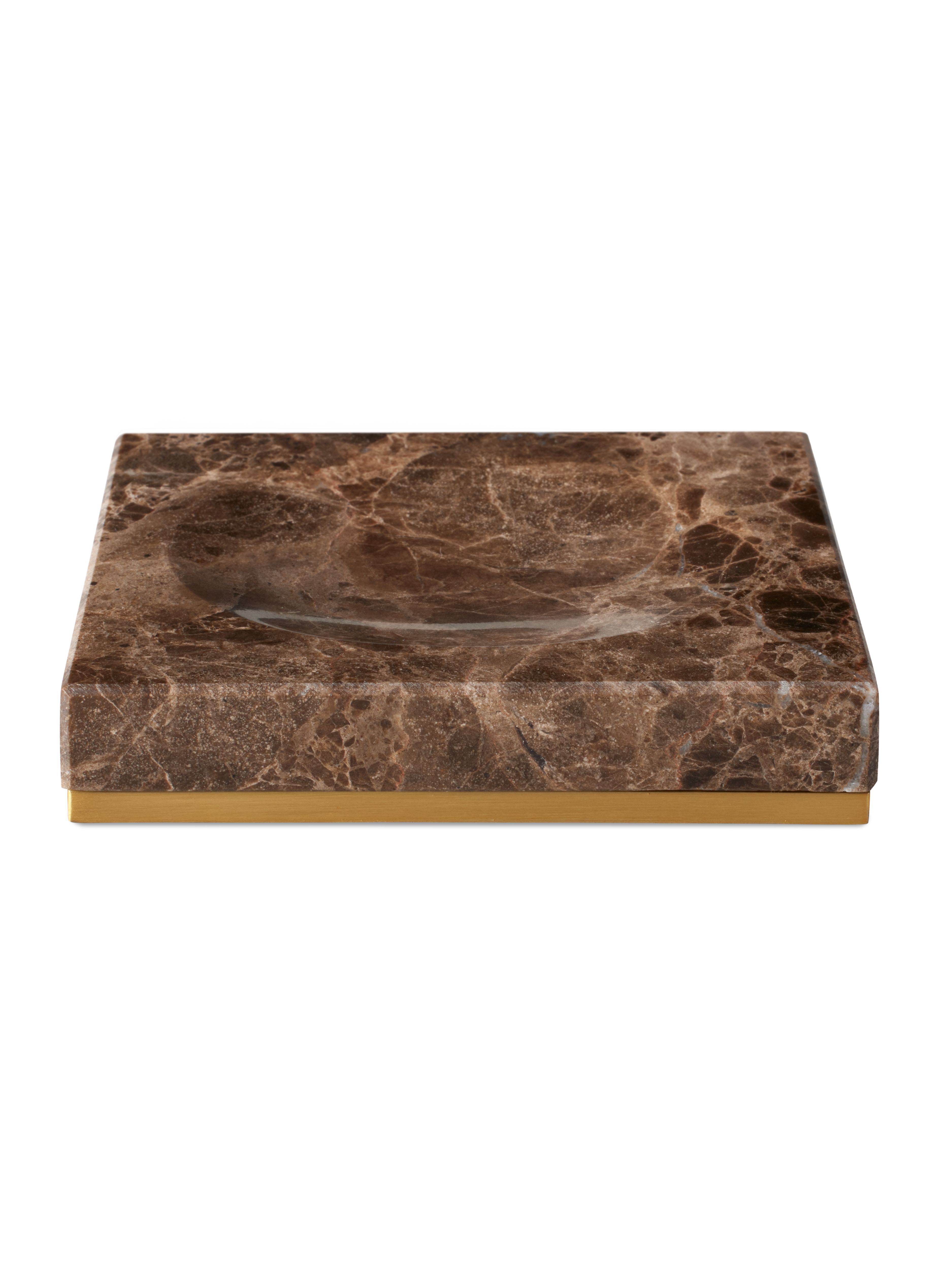 Dedaine Soap Tray Brown Marble