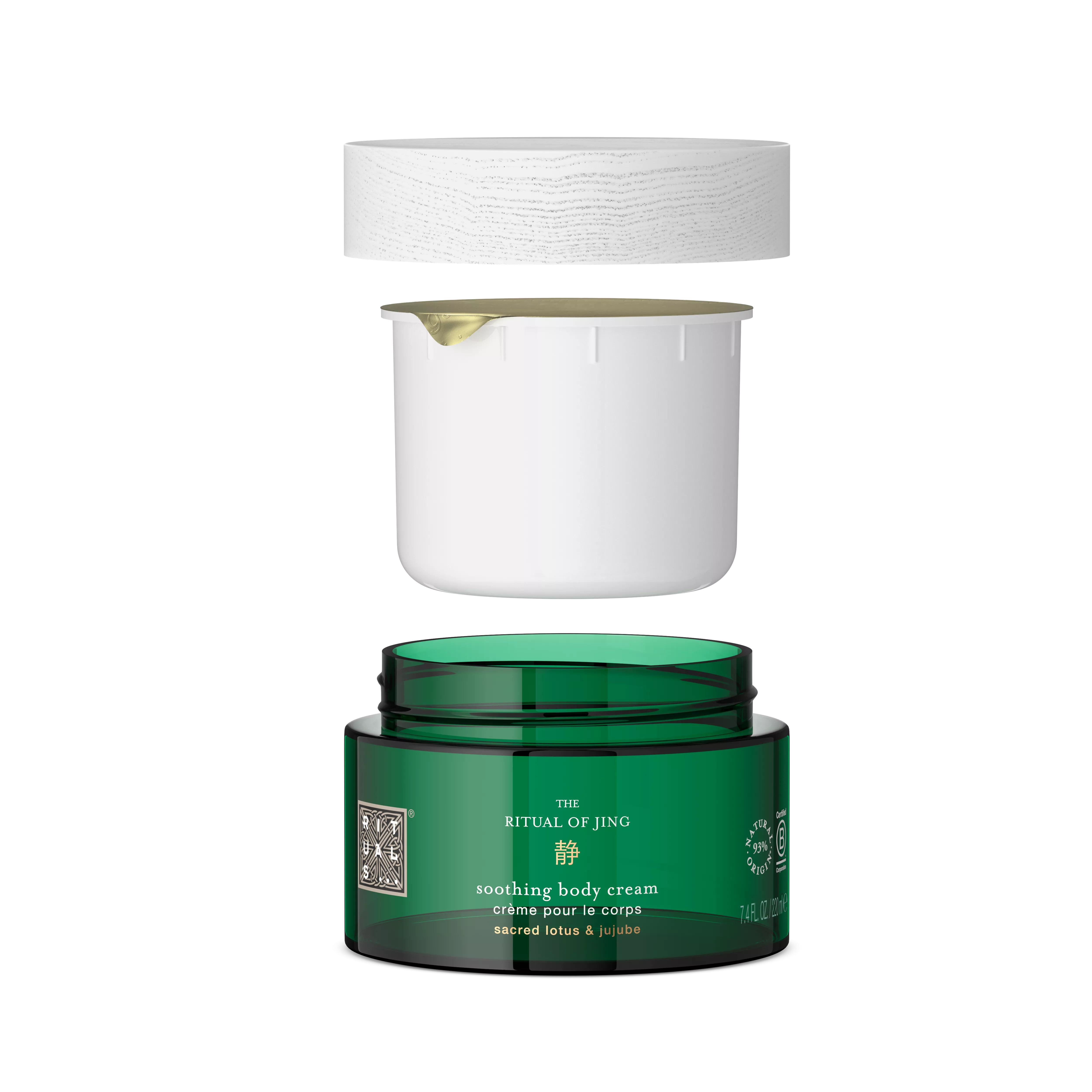 recharge crème pour le corps, jing, Vert, 220 ml, RITUALS