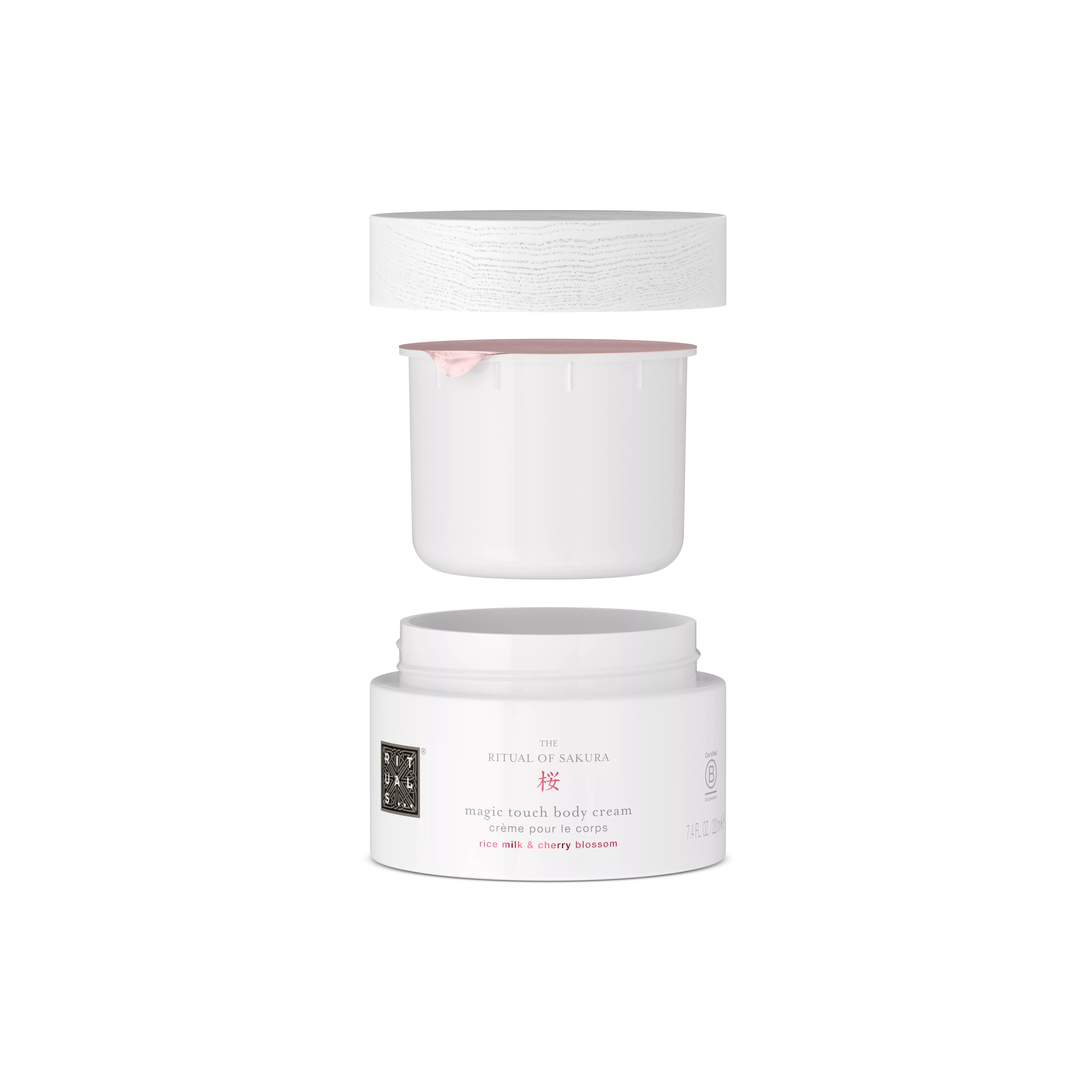 recharge crème pour le corps, sakura, Blanc, 220 ml, RITUALS