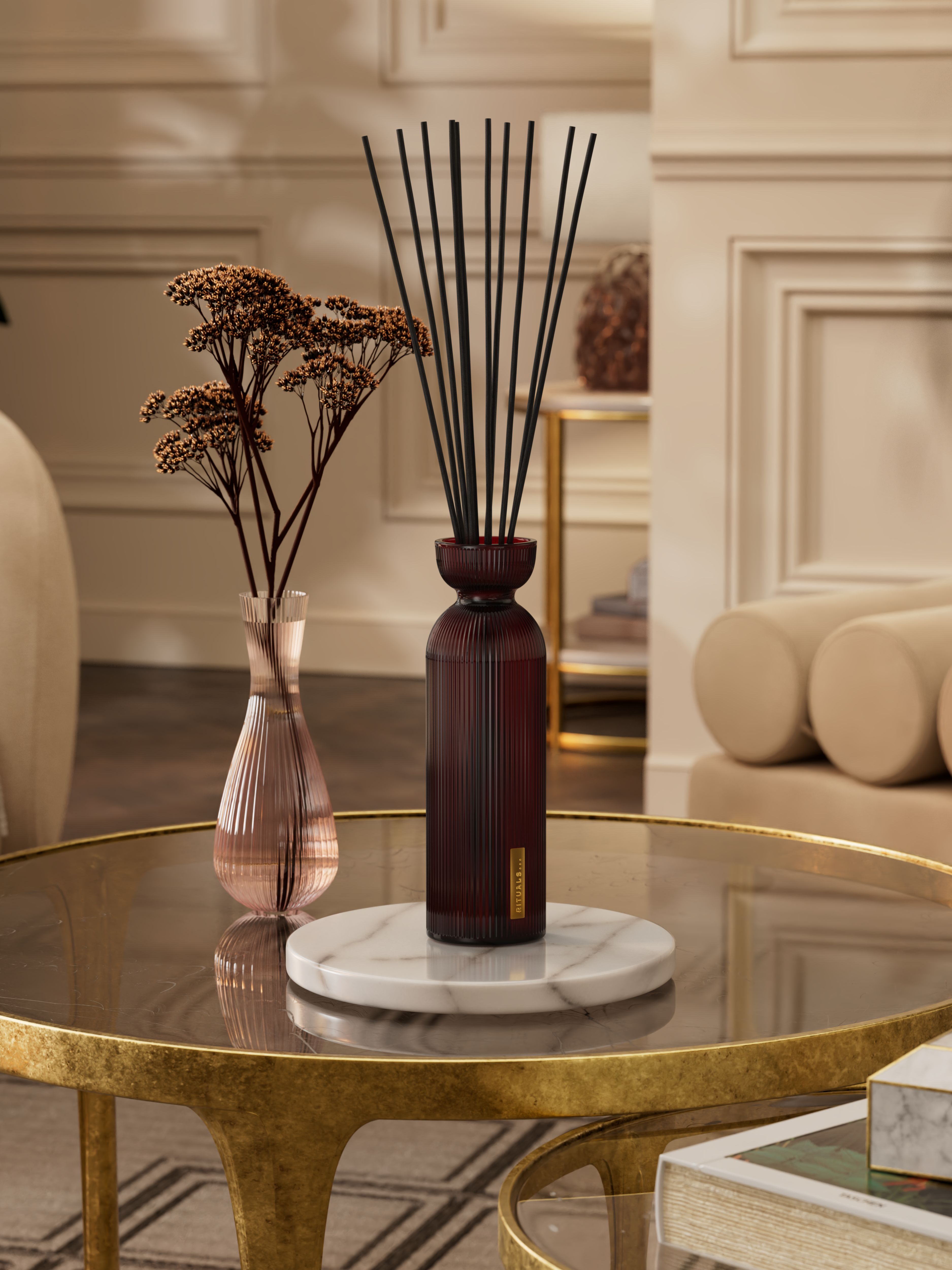 The Ritual of Ayurveda Fragrance Sticks Lifestyle with Product