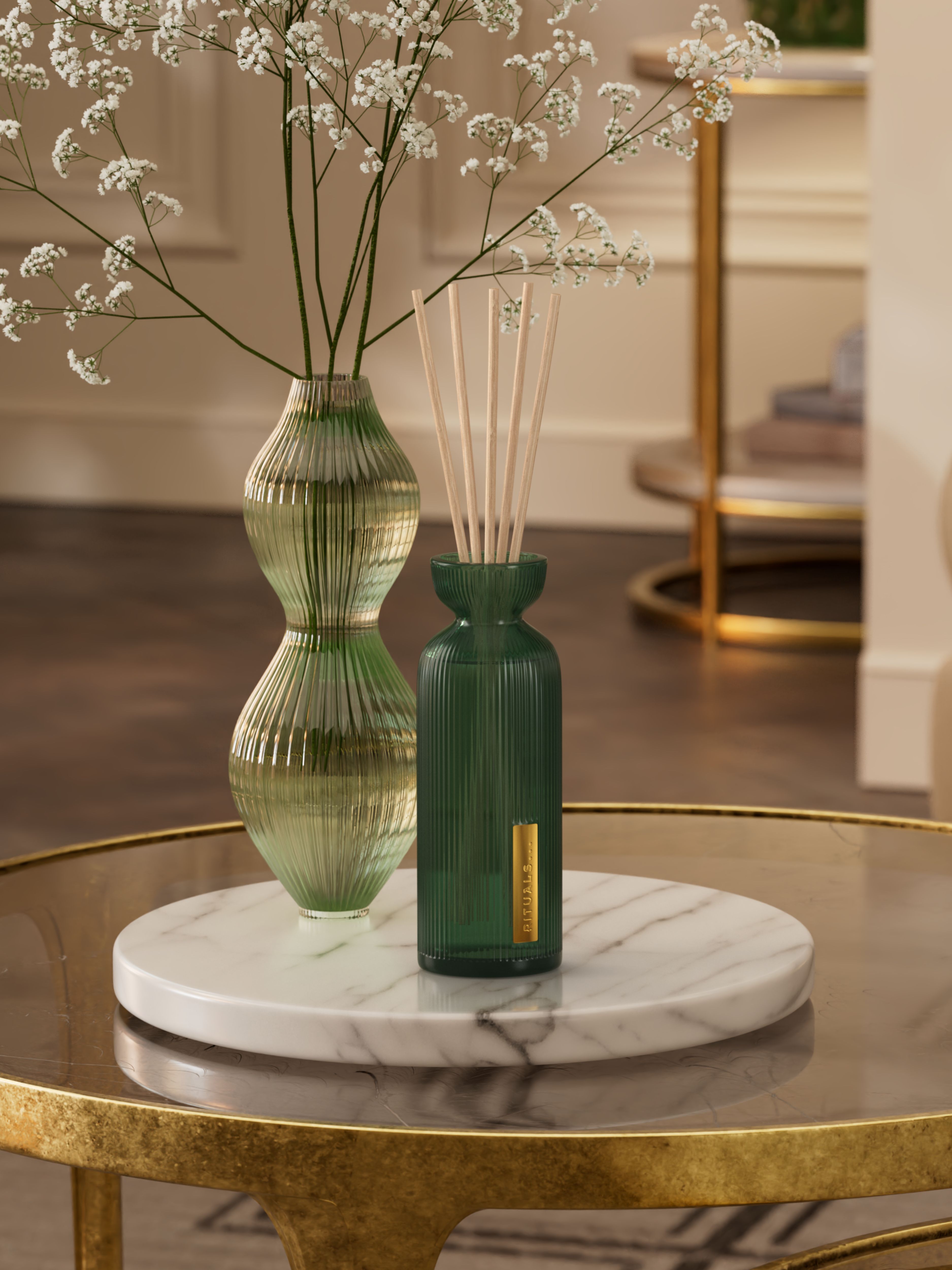 The Ritual of Jing Mini Fragrance Sticks 70ml Lifestyle with Product