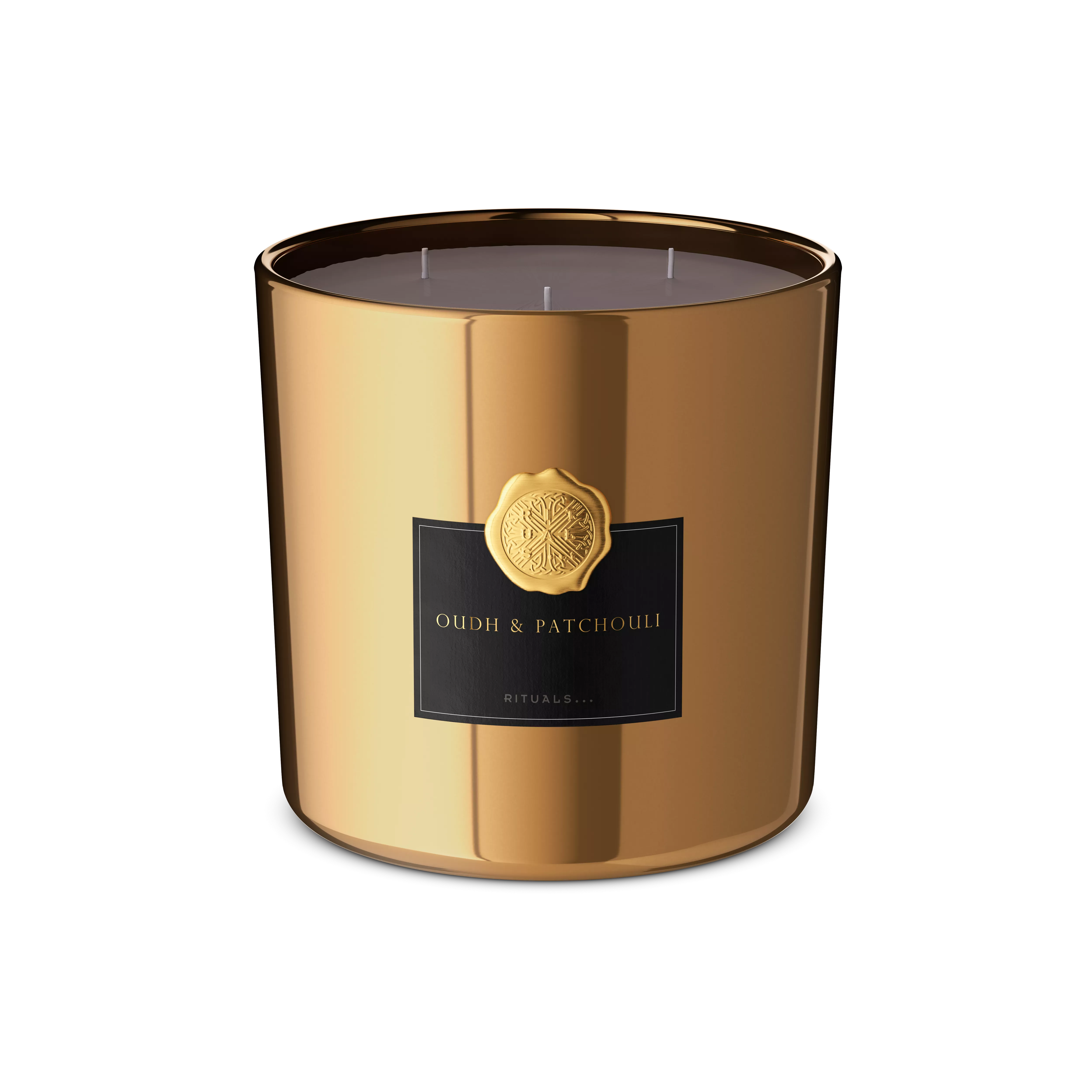 razkošna XL dišeča sveča, oudh, Črna, 1000 gr, RITUALS