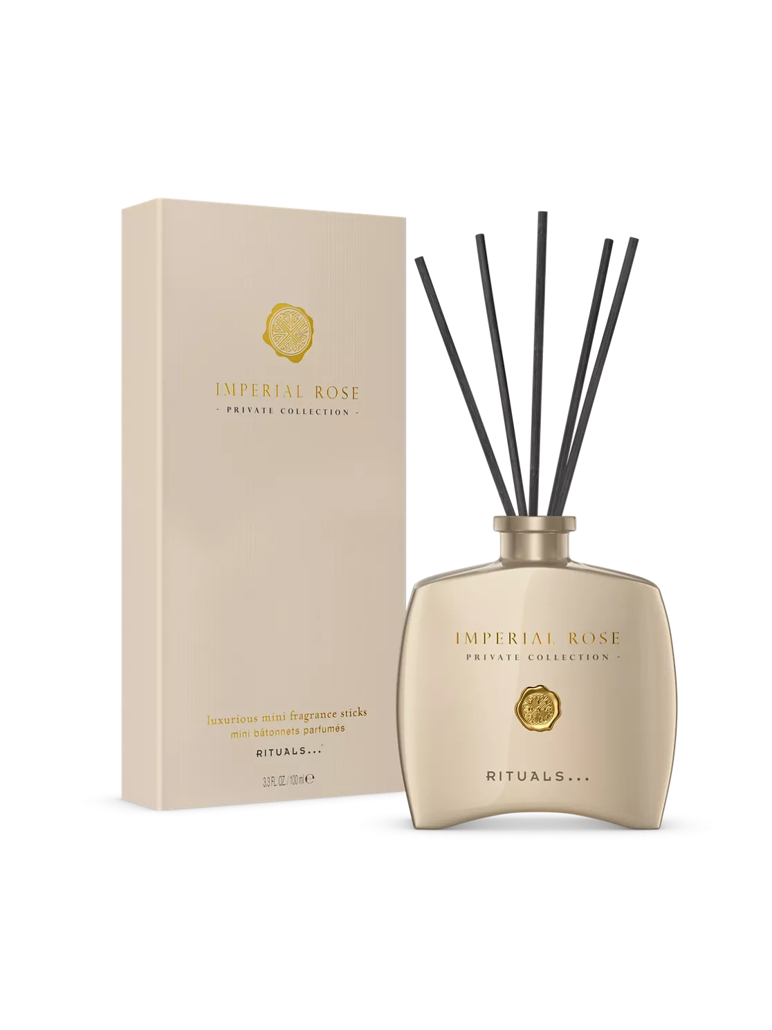 RITUALS Imperial Rose Luxury Oil Reed Diffuser Set - Fragrance Sticks with  Rose Oil & Green Tea 