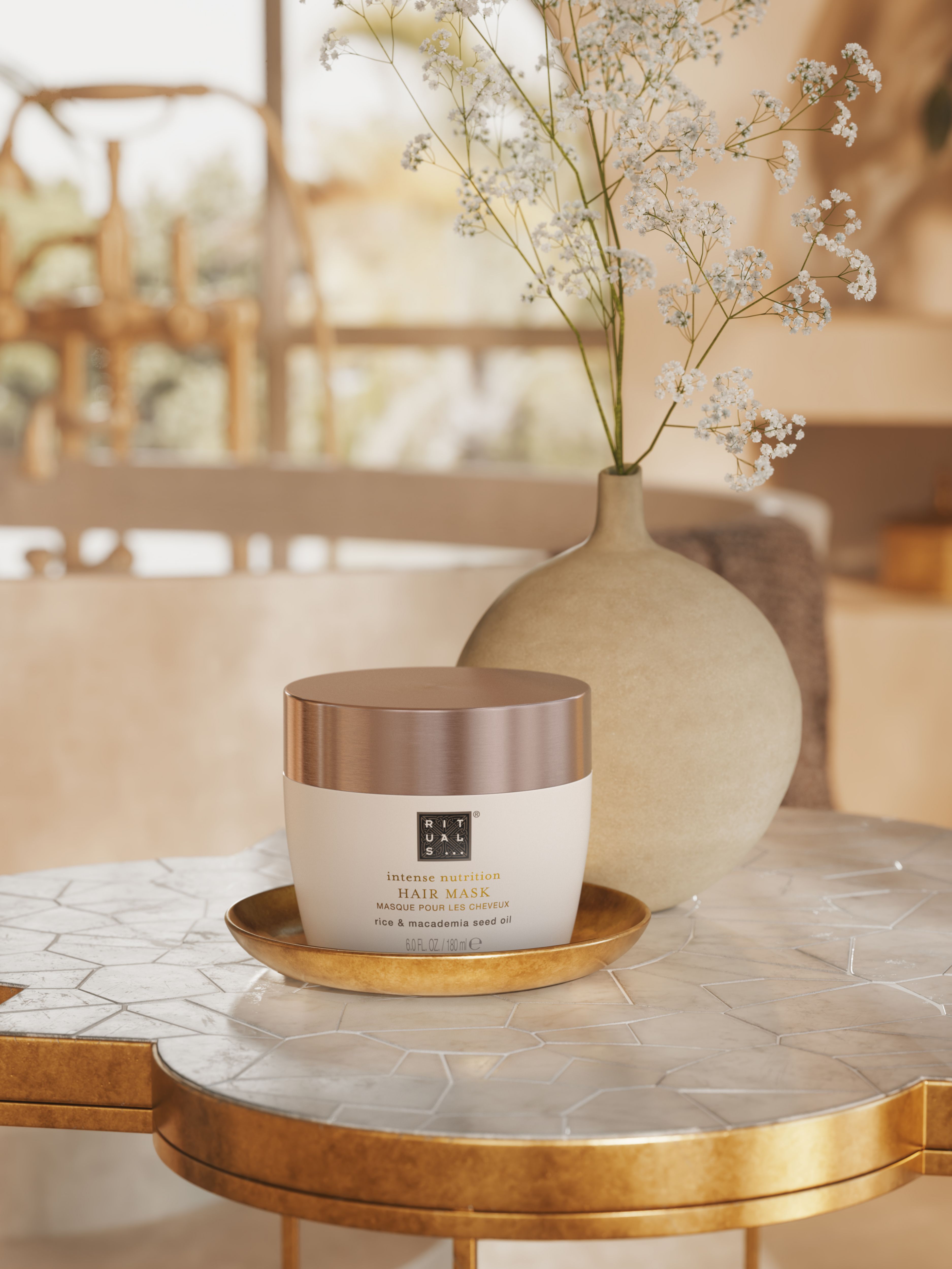 Elixir Collection Intense Nutrition Hair Mask Lifestyle with Product