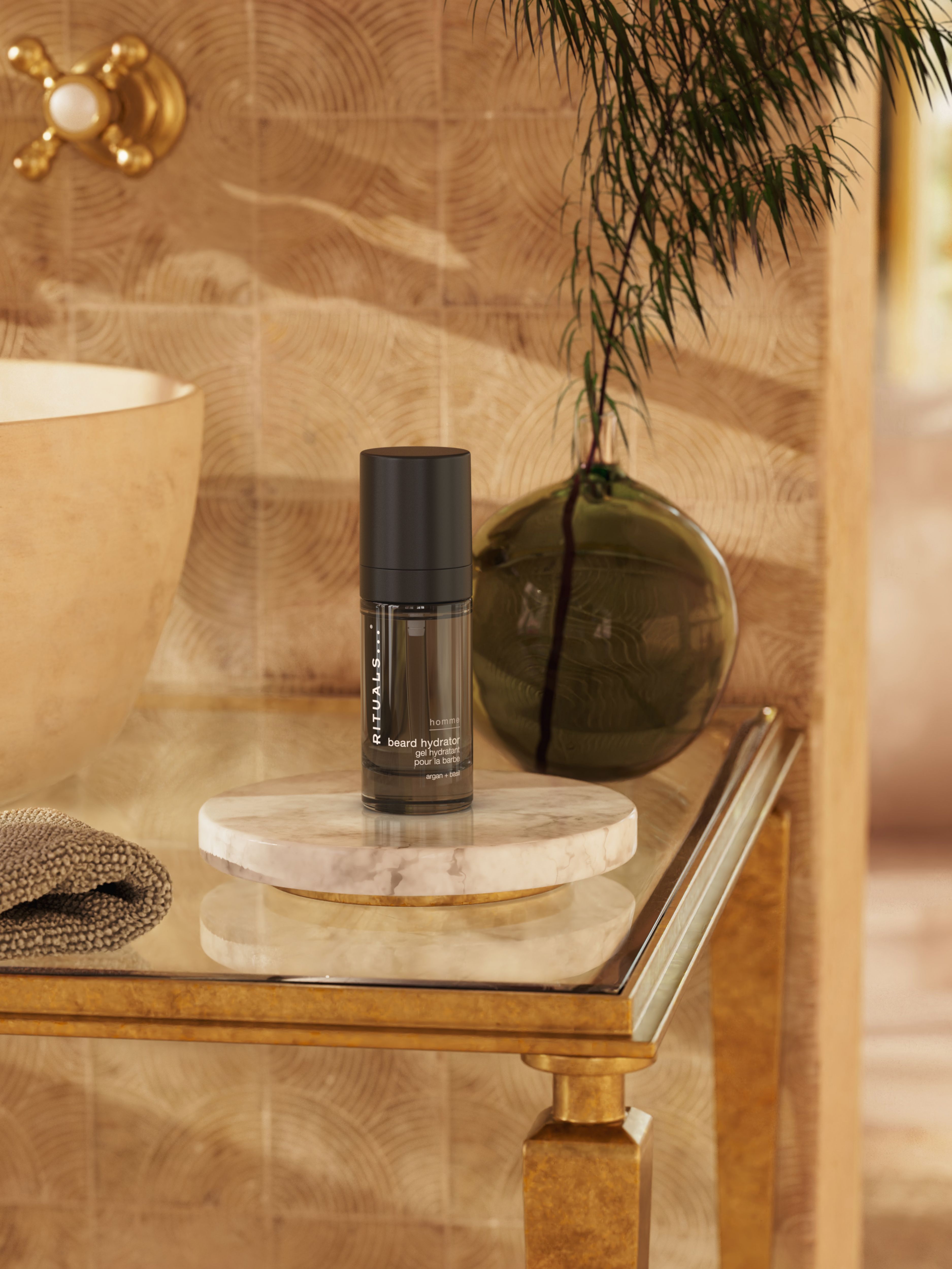 Homme Beard Hydrator Lifestyle with Product