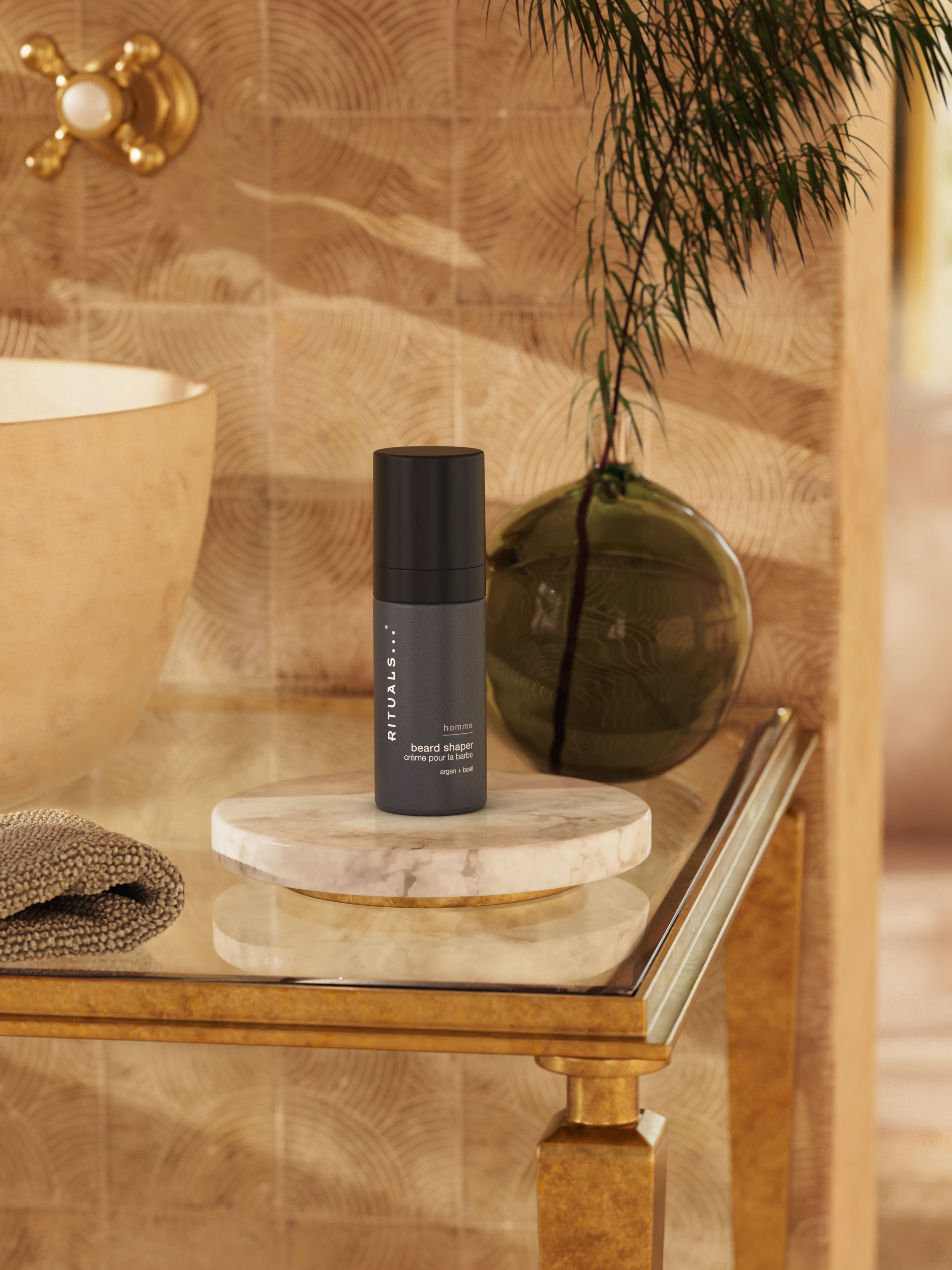 Homme Beard Shaper Lifestyle with Product