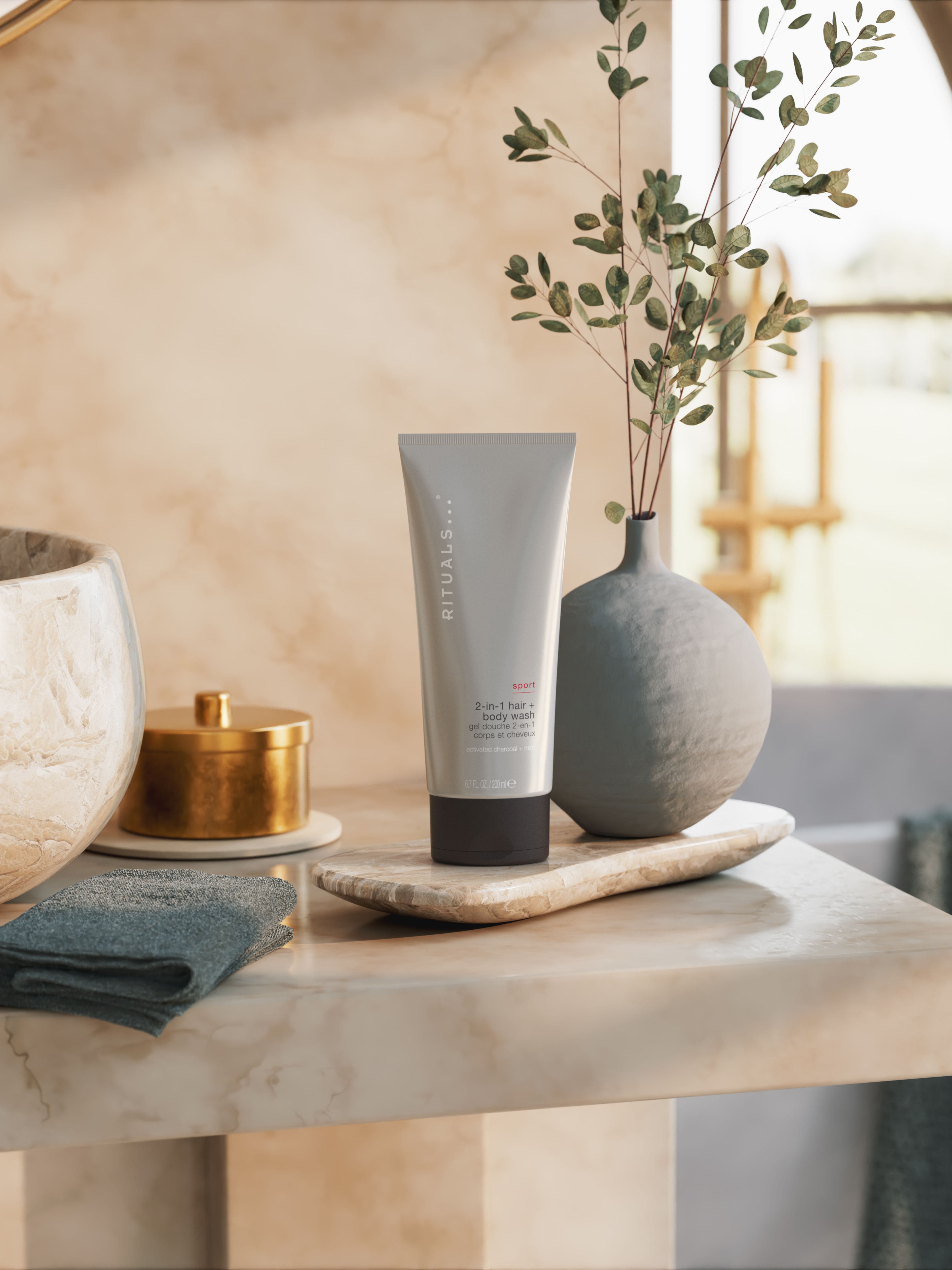 Sport 2-in-1 Shampoo & Body Wash Lifestyle with Product