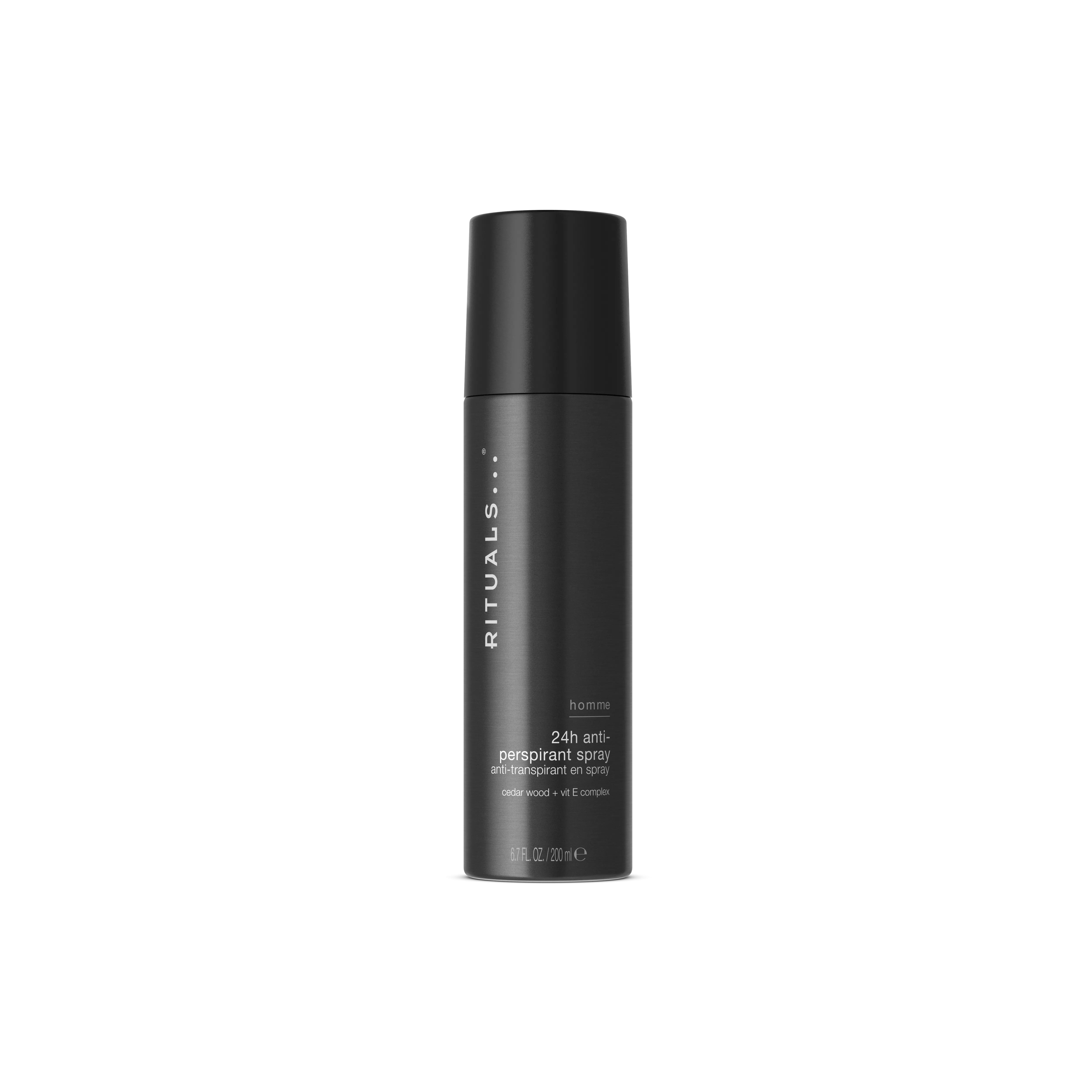 refreshing antiperspirant spray, homme, Black, 200 ml, RITUALS