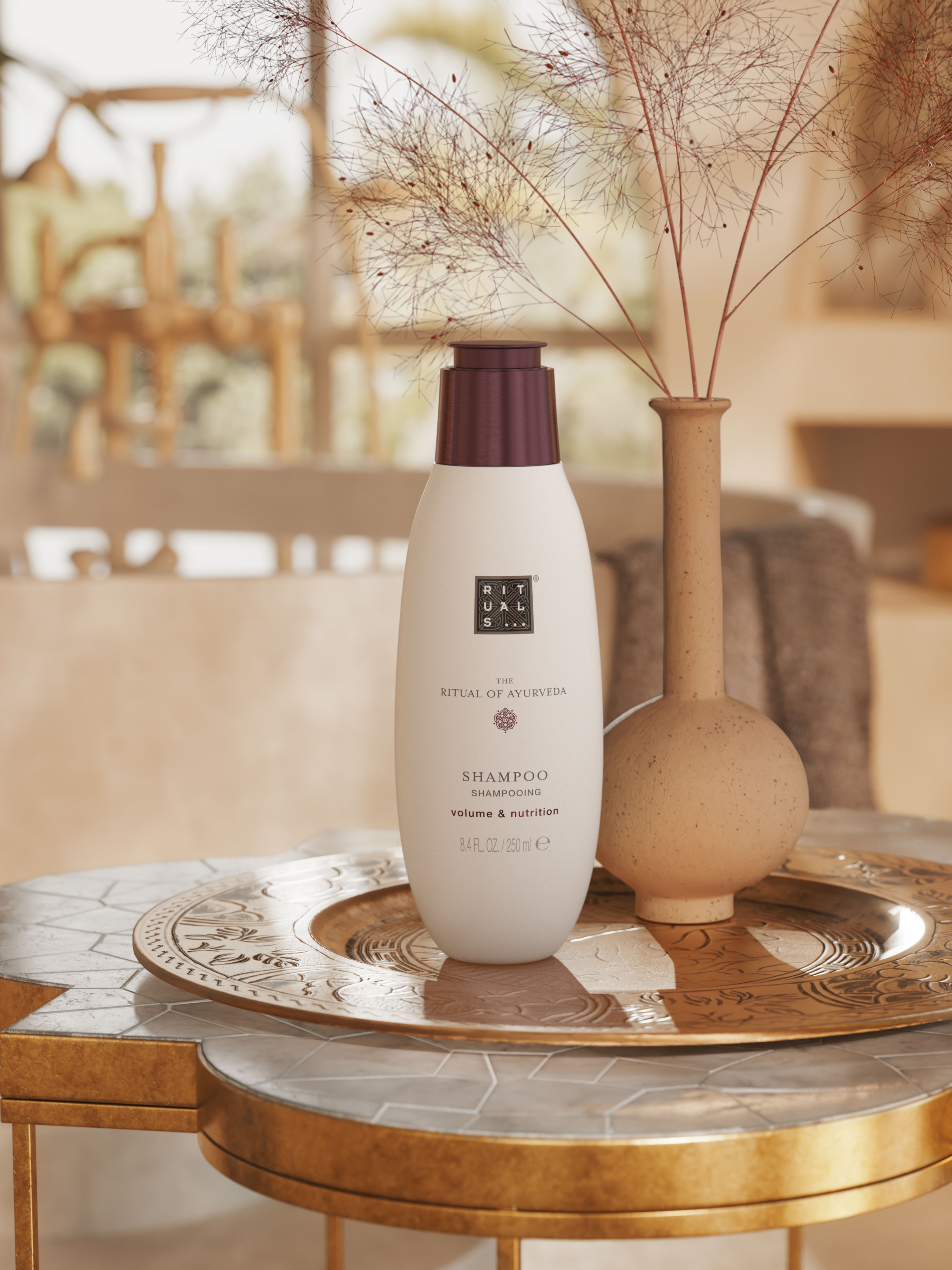 The Ritual of Ayurveda Shampoo Lifestyle with Product