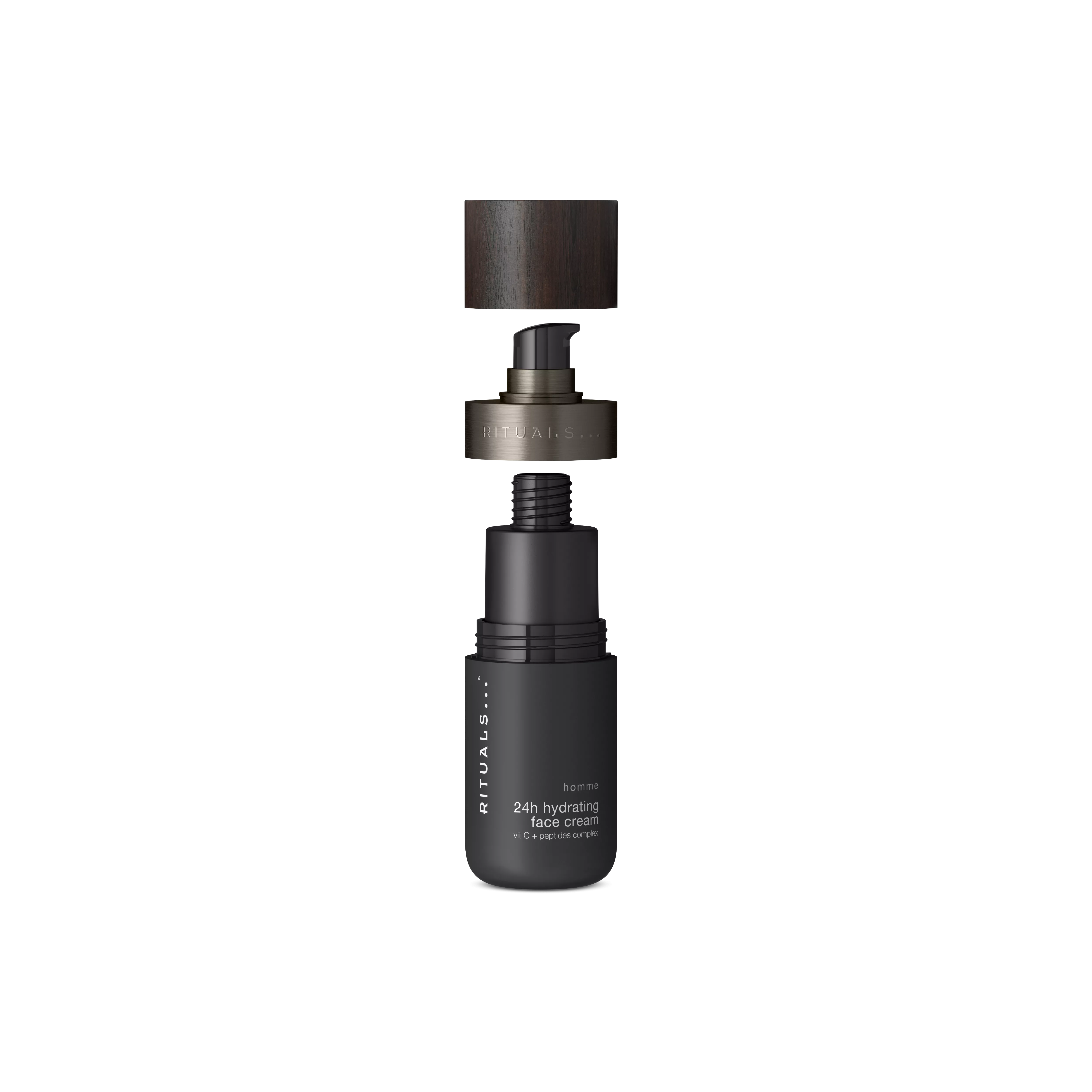 éco-recharge crème hydratante pour le visage, homme, Black, 50 ml, RITUALS