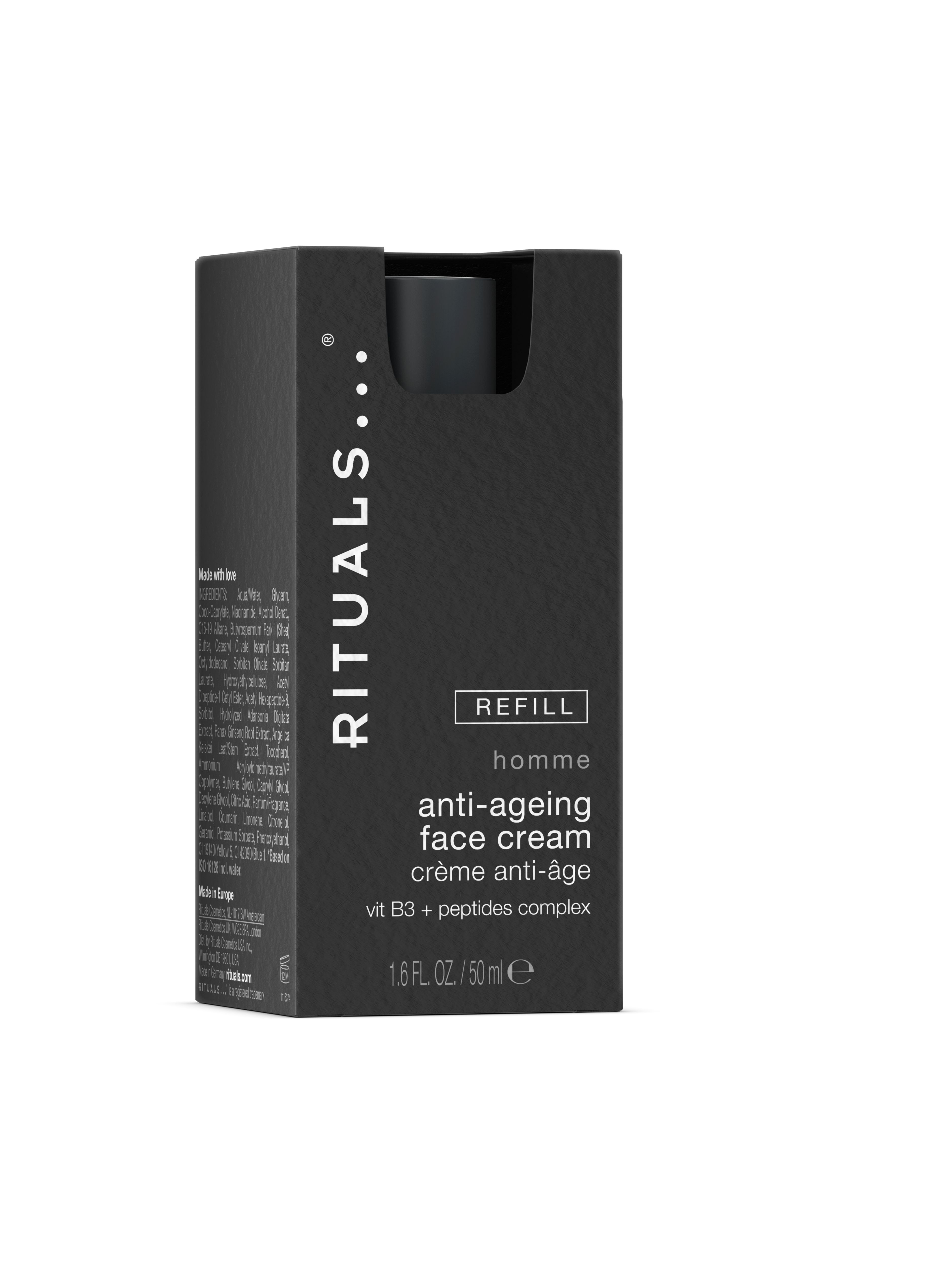 Homme Anti-Ageing face cream refill Product Pack