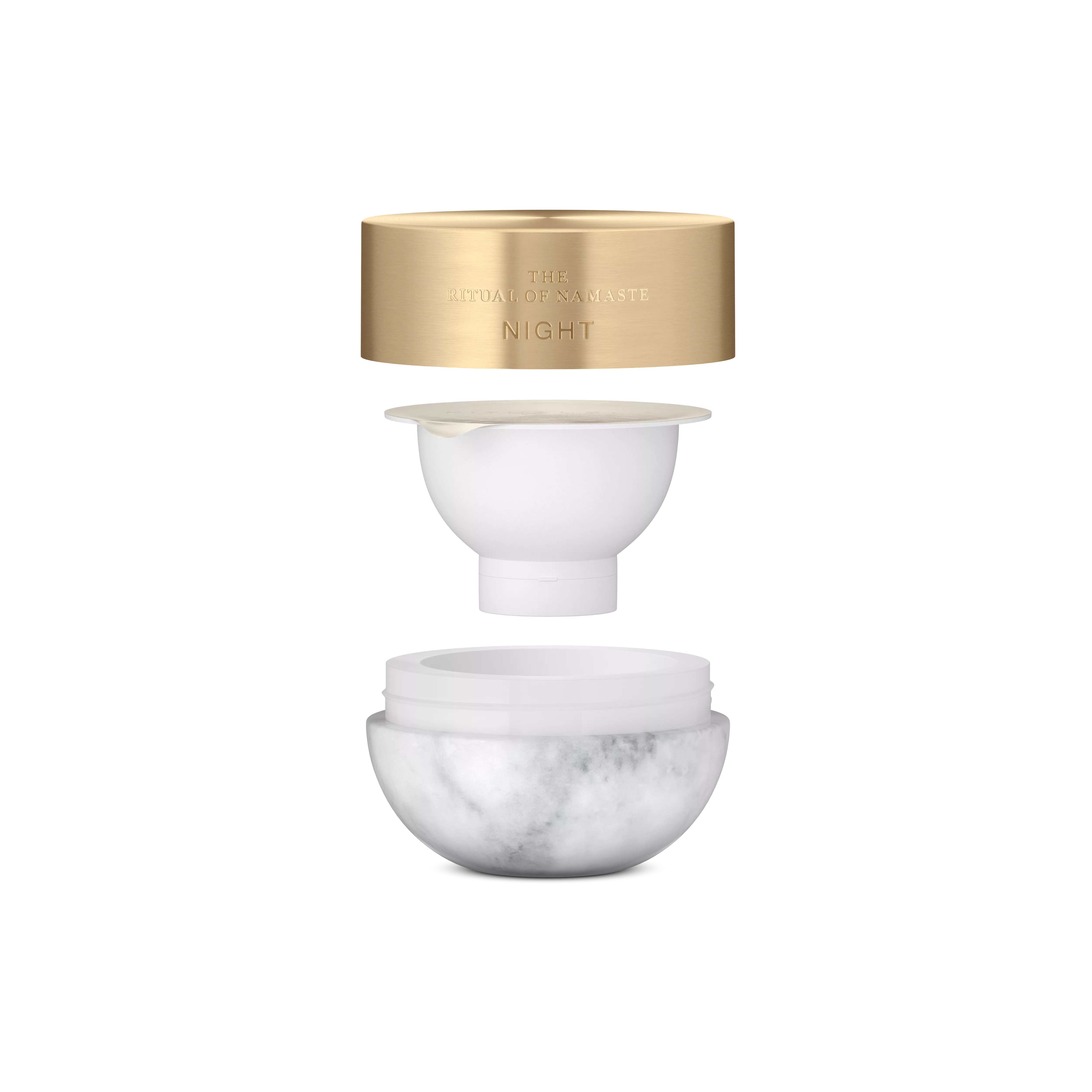 ​luksuriøs, rik oppstrammende nattkrem refill, namaste, Hvit, 50 ml, RITUALS
