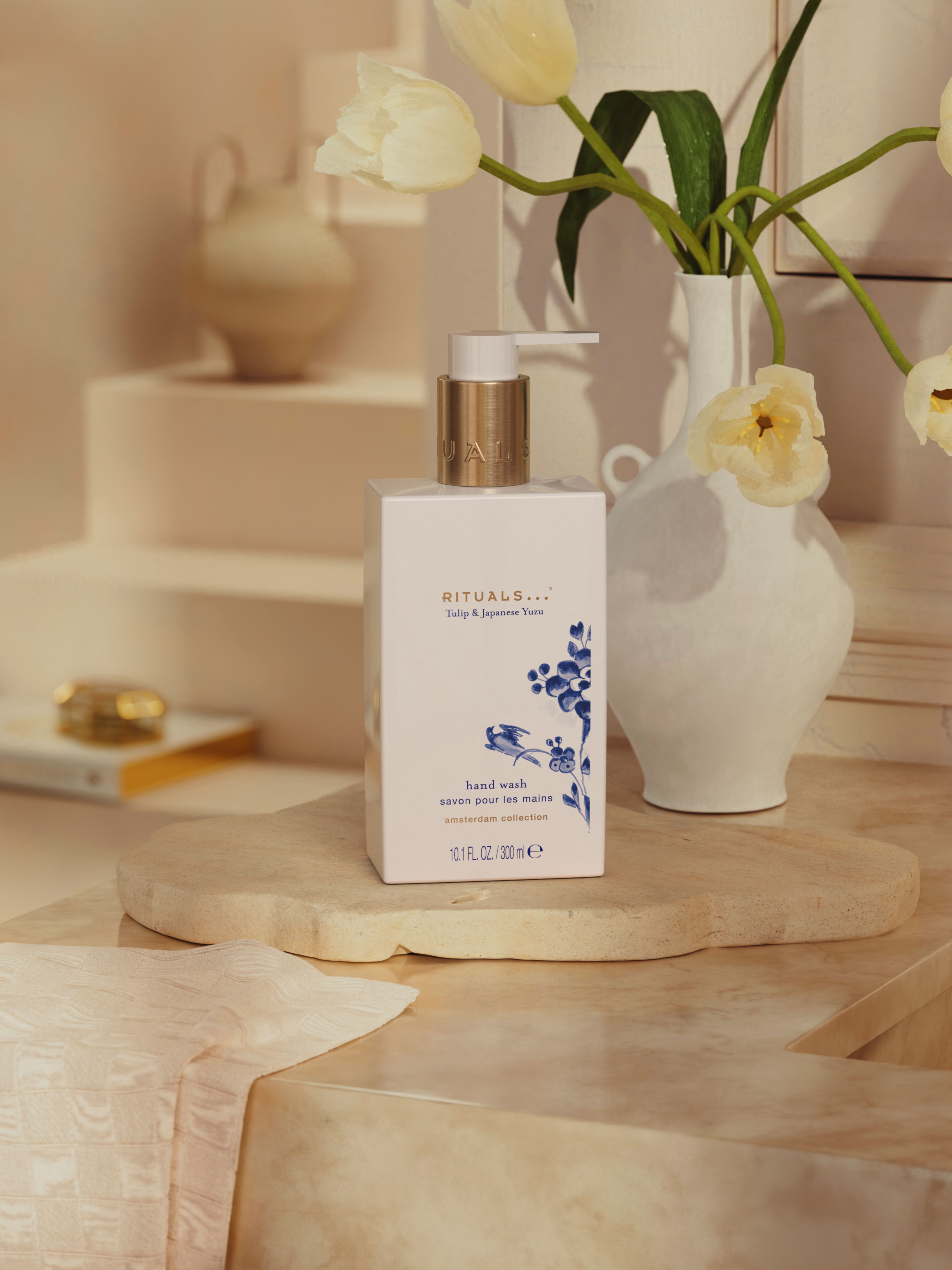 Amsterdam Collection Hand Wash 300ml Lifestyle with Product