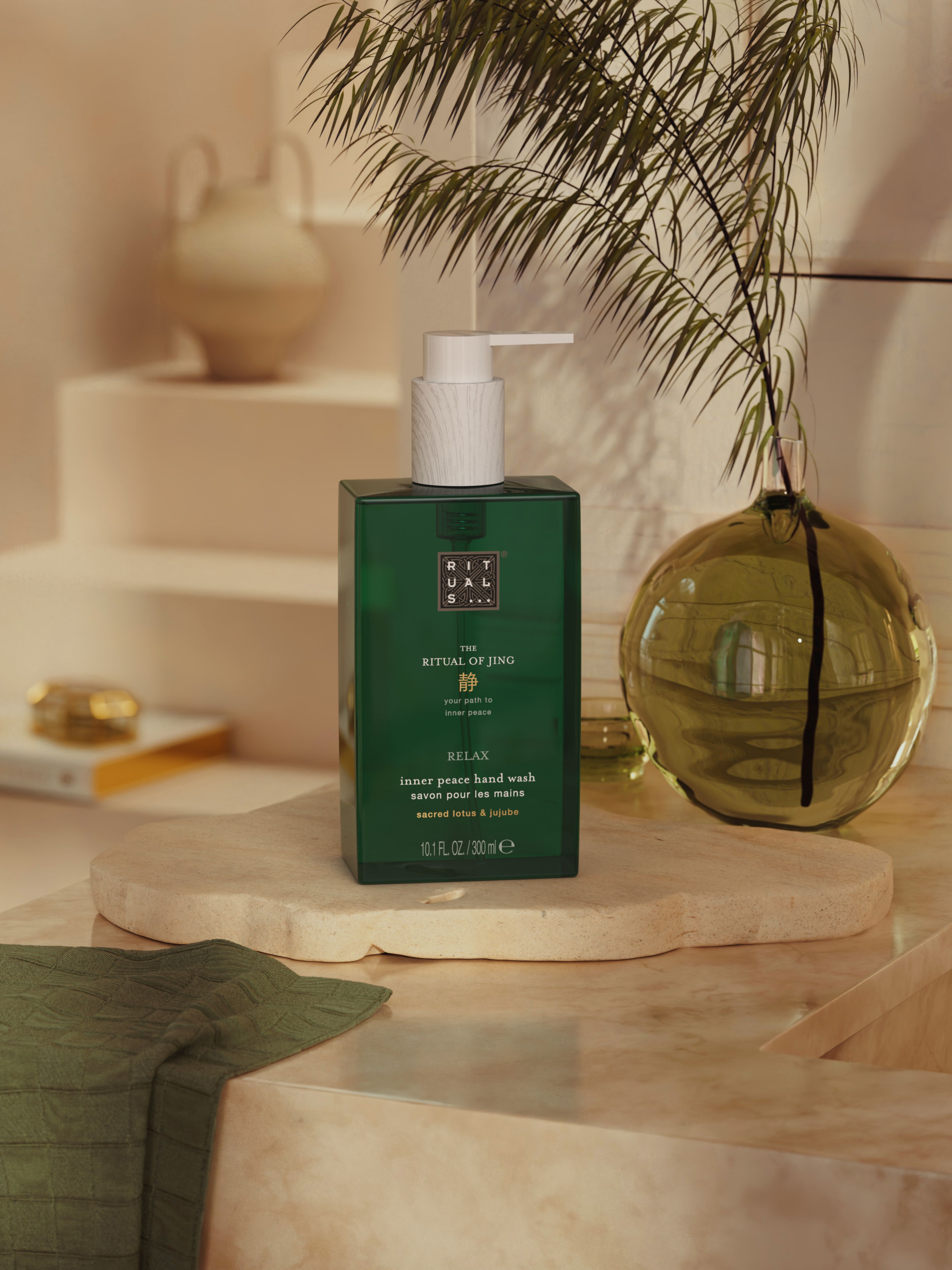 The Ritual of Jing Hand Wash 300ml Lifestyle with Product