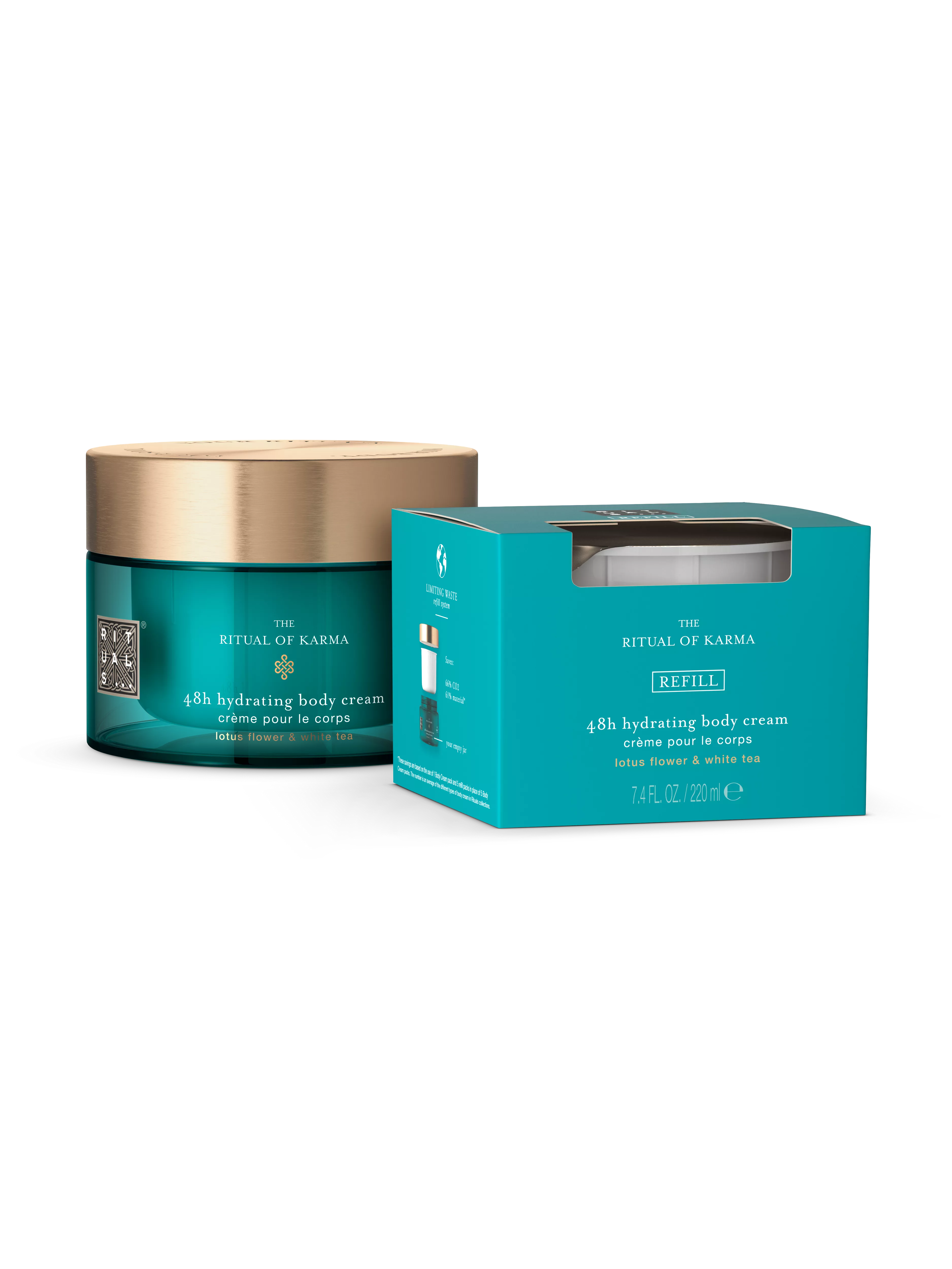 bodycrème 220ml, bodycrème navulling 220ml, karma, Blue, 440 ml, RITUALS