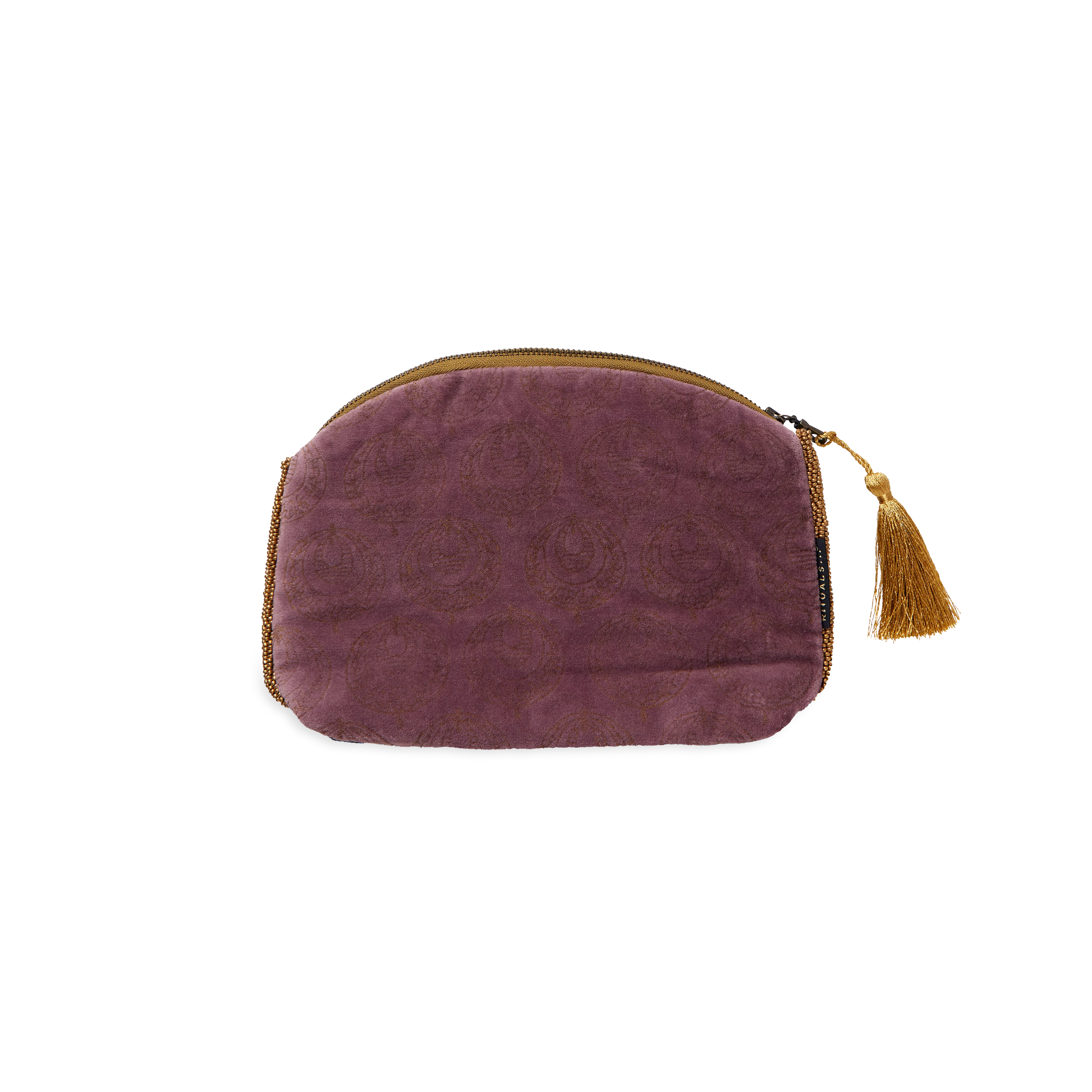 vellore cotton velvet pouch peacock small, houseofrituals, Pink, 100% Cotton - Lining 100% Polyester, RITUALS