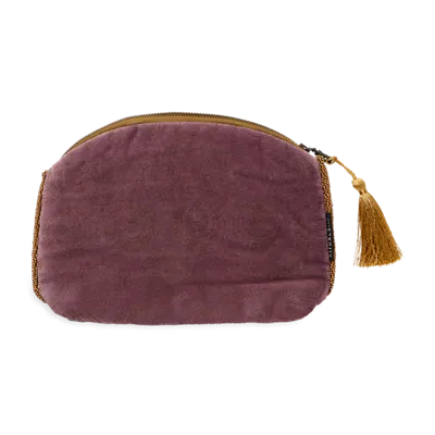 Kleiner Beutel aus Baumwolle und Samt