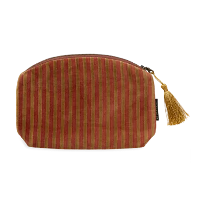 Kleiner Beutel aus Baumwolle und Samt