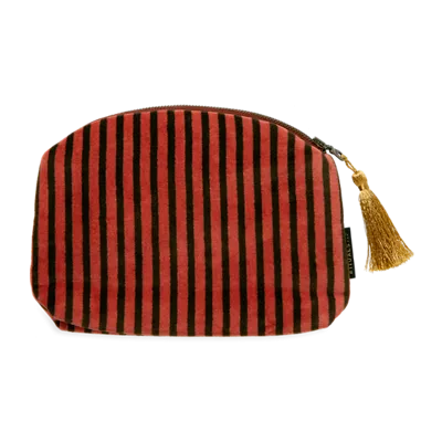 Kleiner Beutel aus Baumwolle und Samt