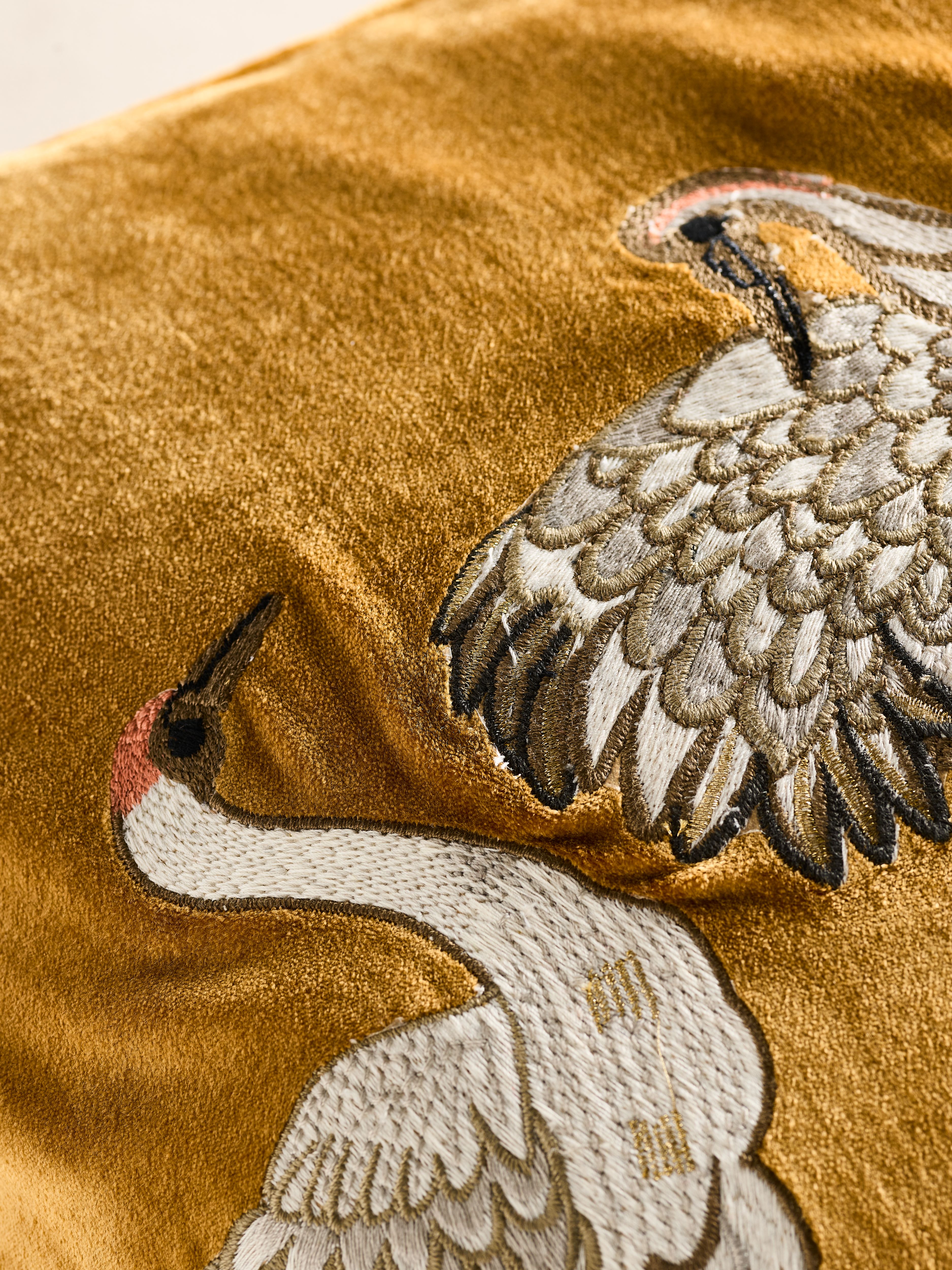 Vellore Cushion Cover Tsuru Birds 40 x 60 cm Lifestyle with Product Elements