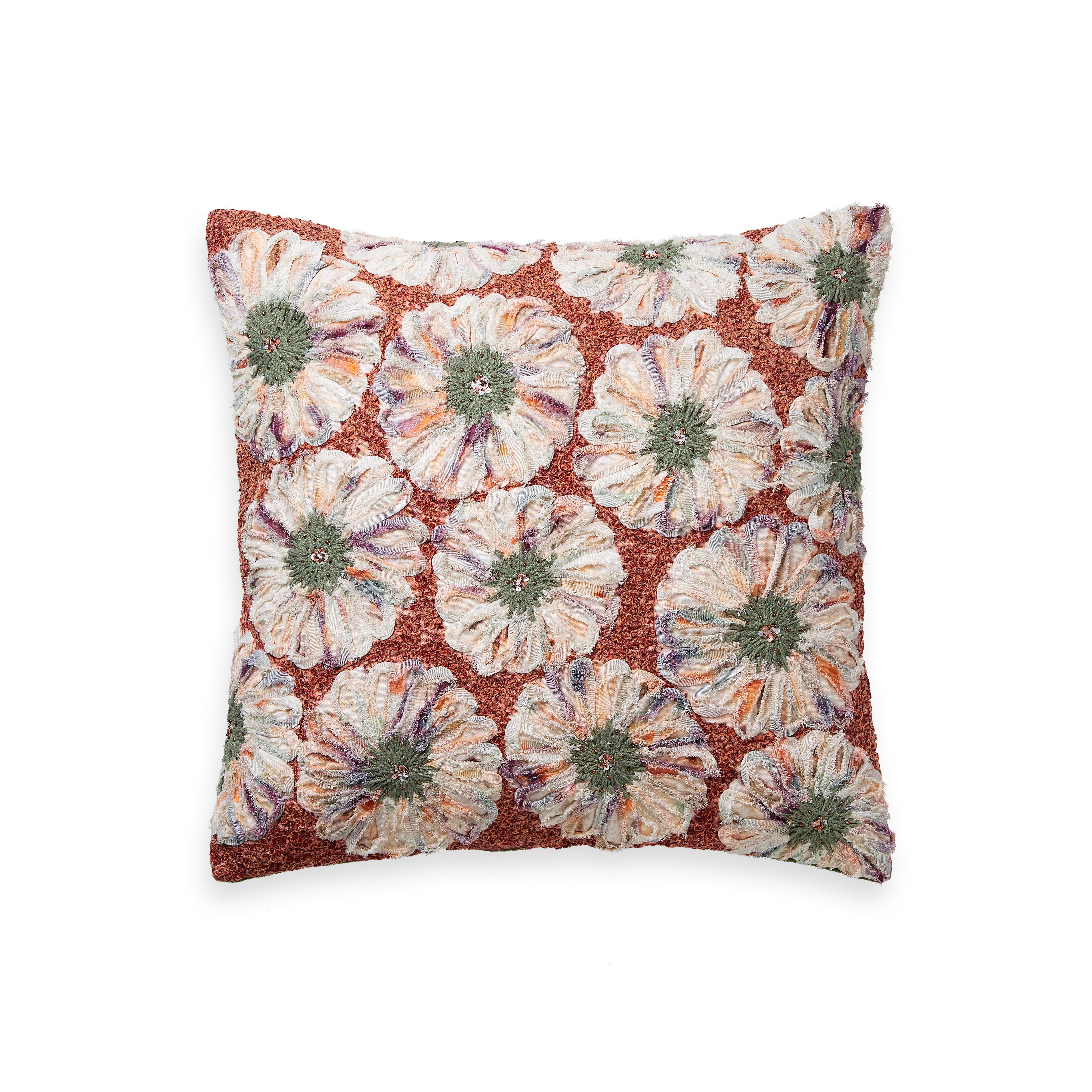 punjab kussenovertrek 50x50 cm, houseofrituals, Green, Katoen 100% + decoratie, RITUALS