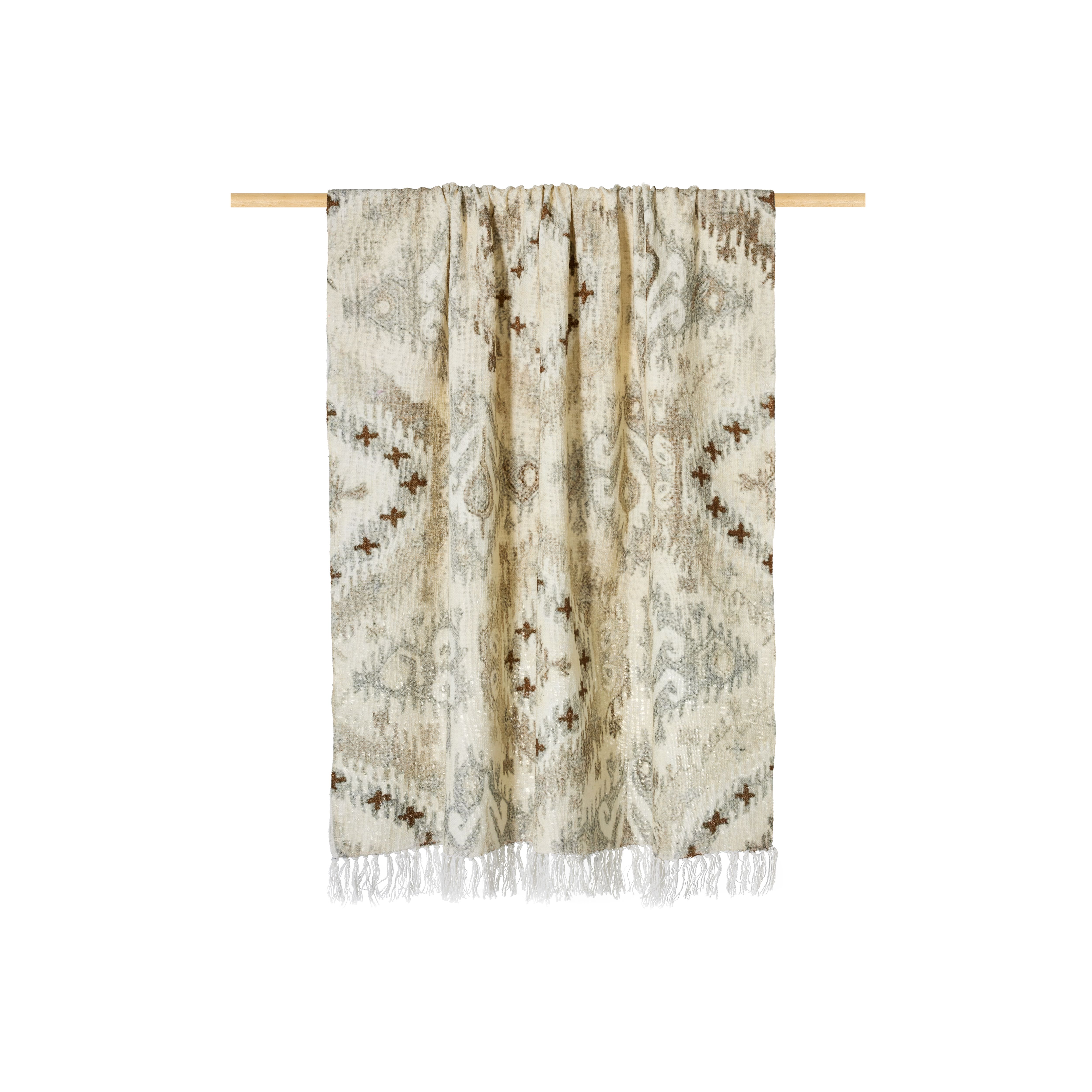 plaid Shiraz 130 x 170 cm, houseofrituals, Brown, 100 % coton, RITUALS