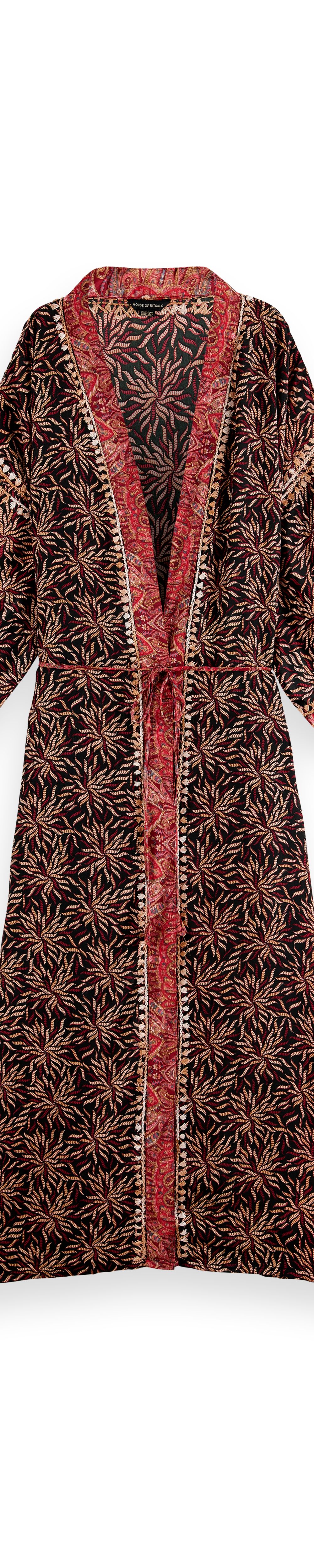 Rituals House of Rituals, Long kimono sari, Dark Flower – vue 4