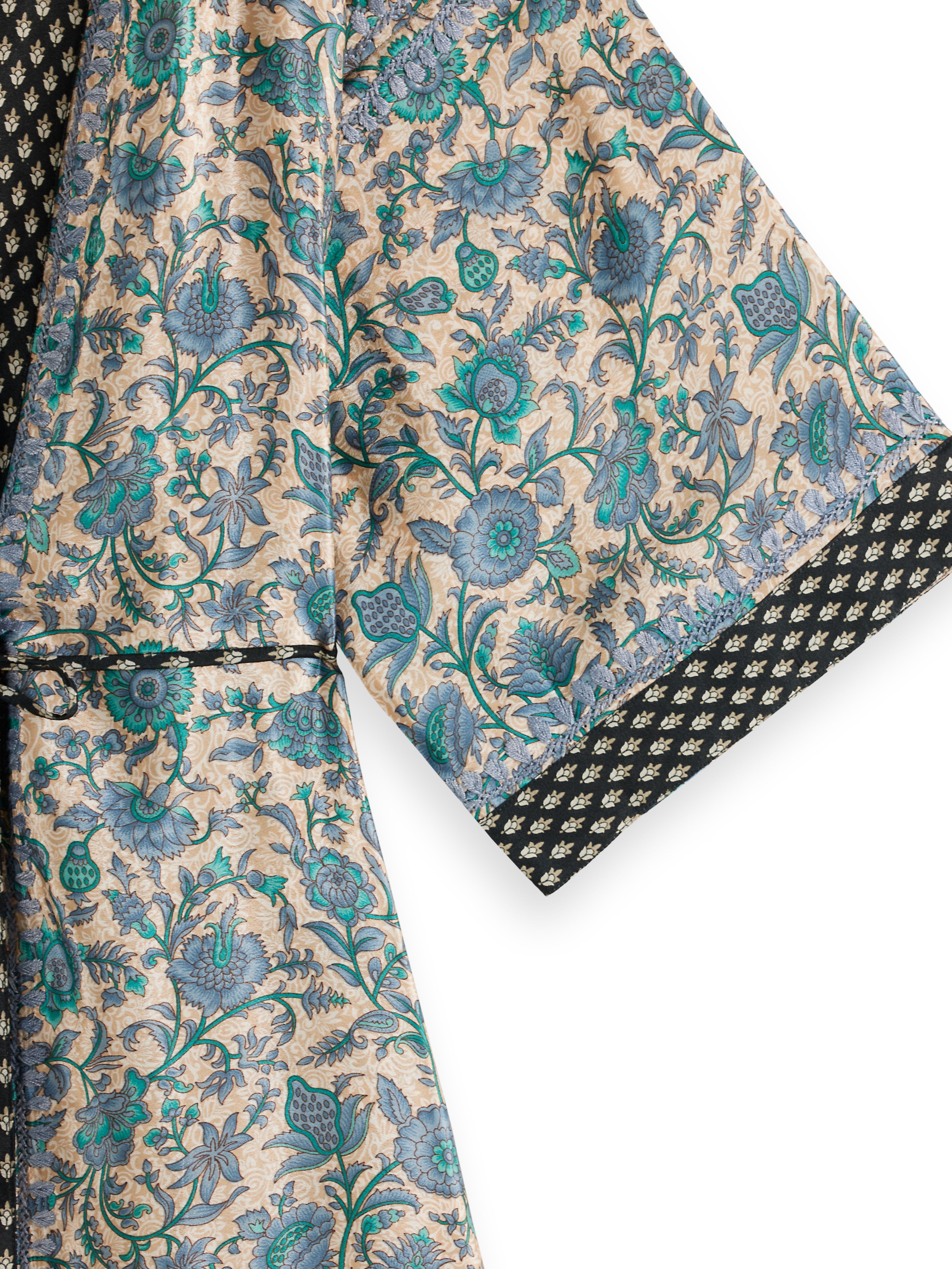 Jaypur Saree Kimono Lavender Blue