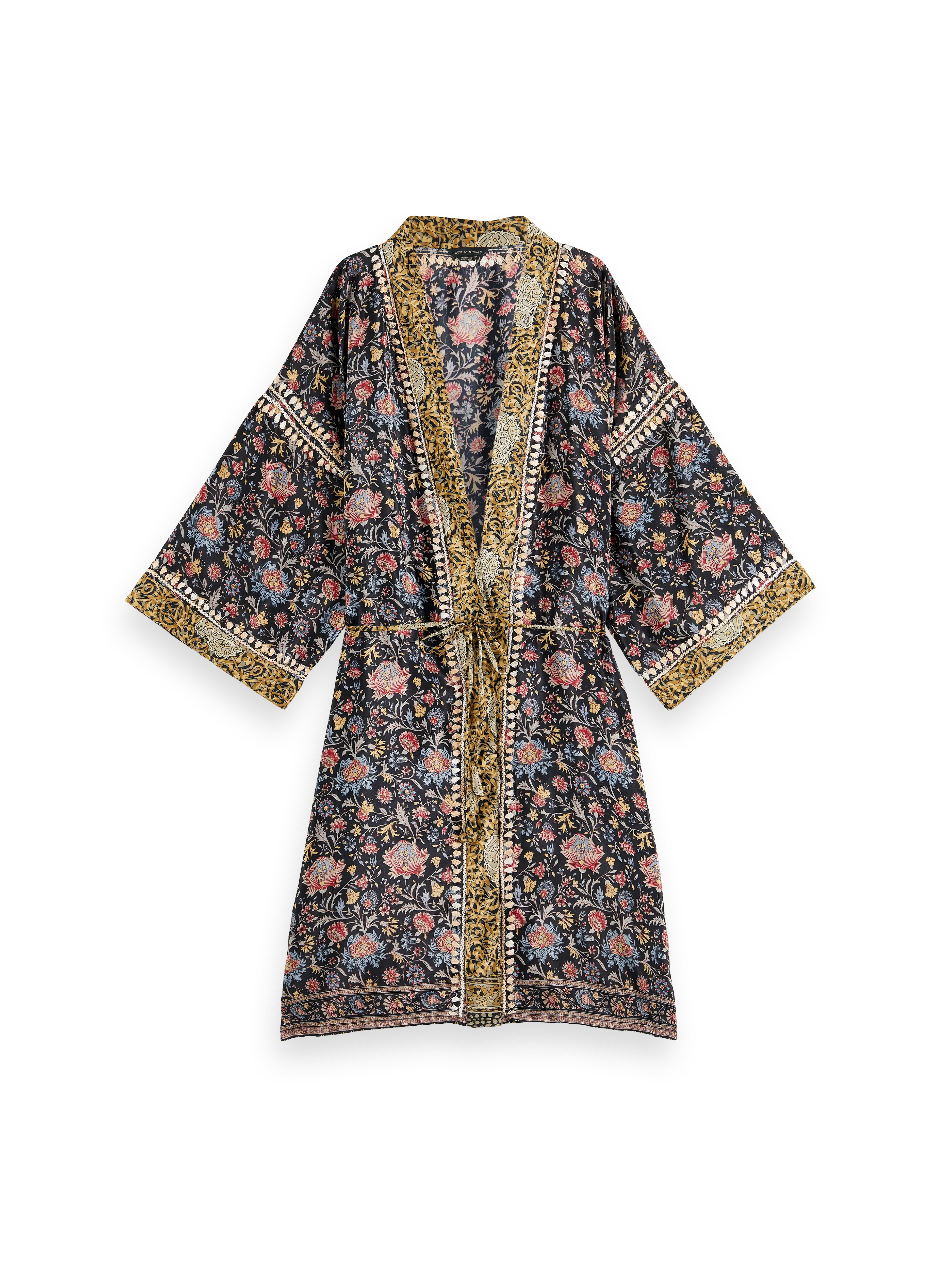 Saree Kimono, houseofrituals, Brown, 100 % Polyester, RITUALS