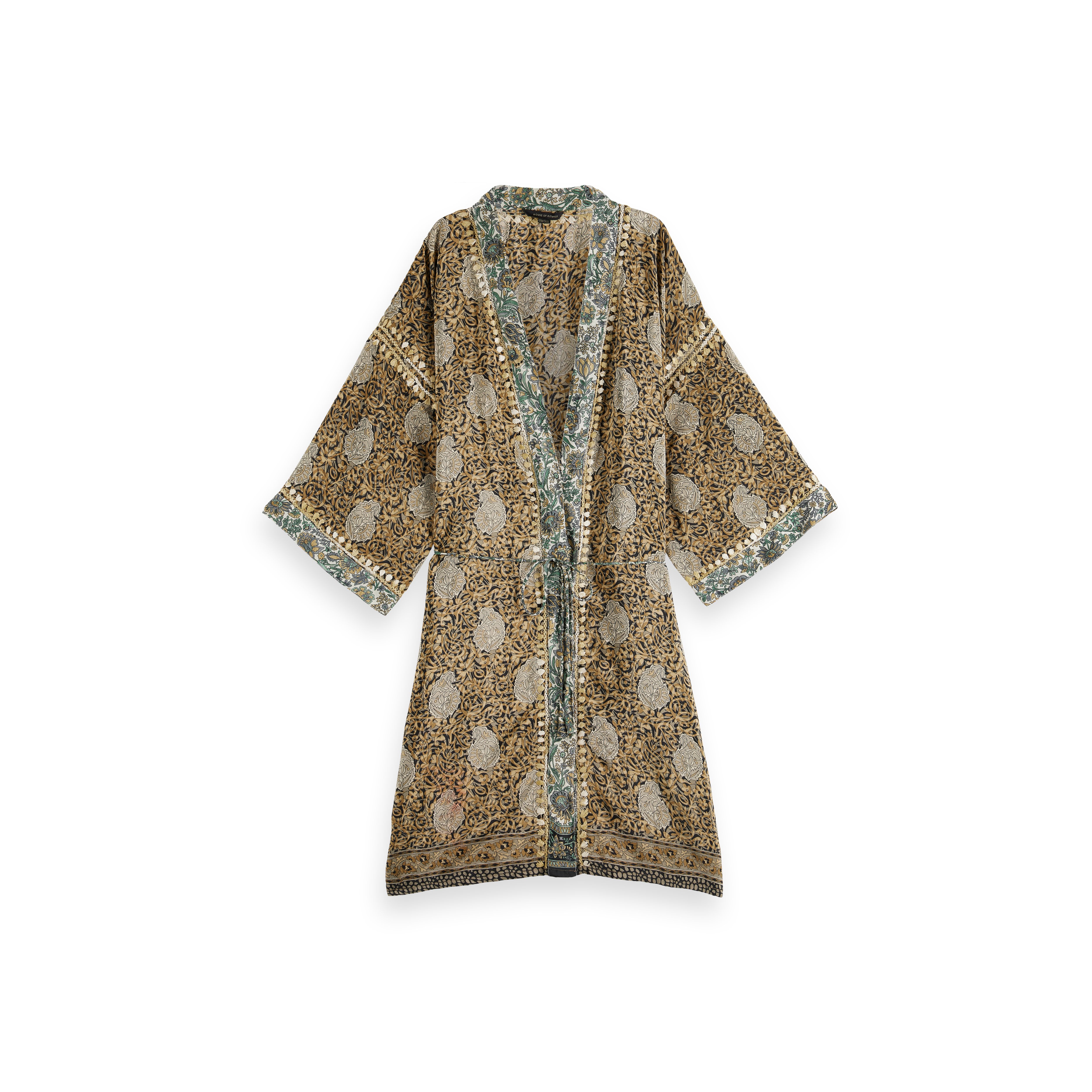 Saree Kimono, houseofrituals, Green, 100 % Polyester, RITUALS