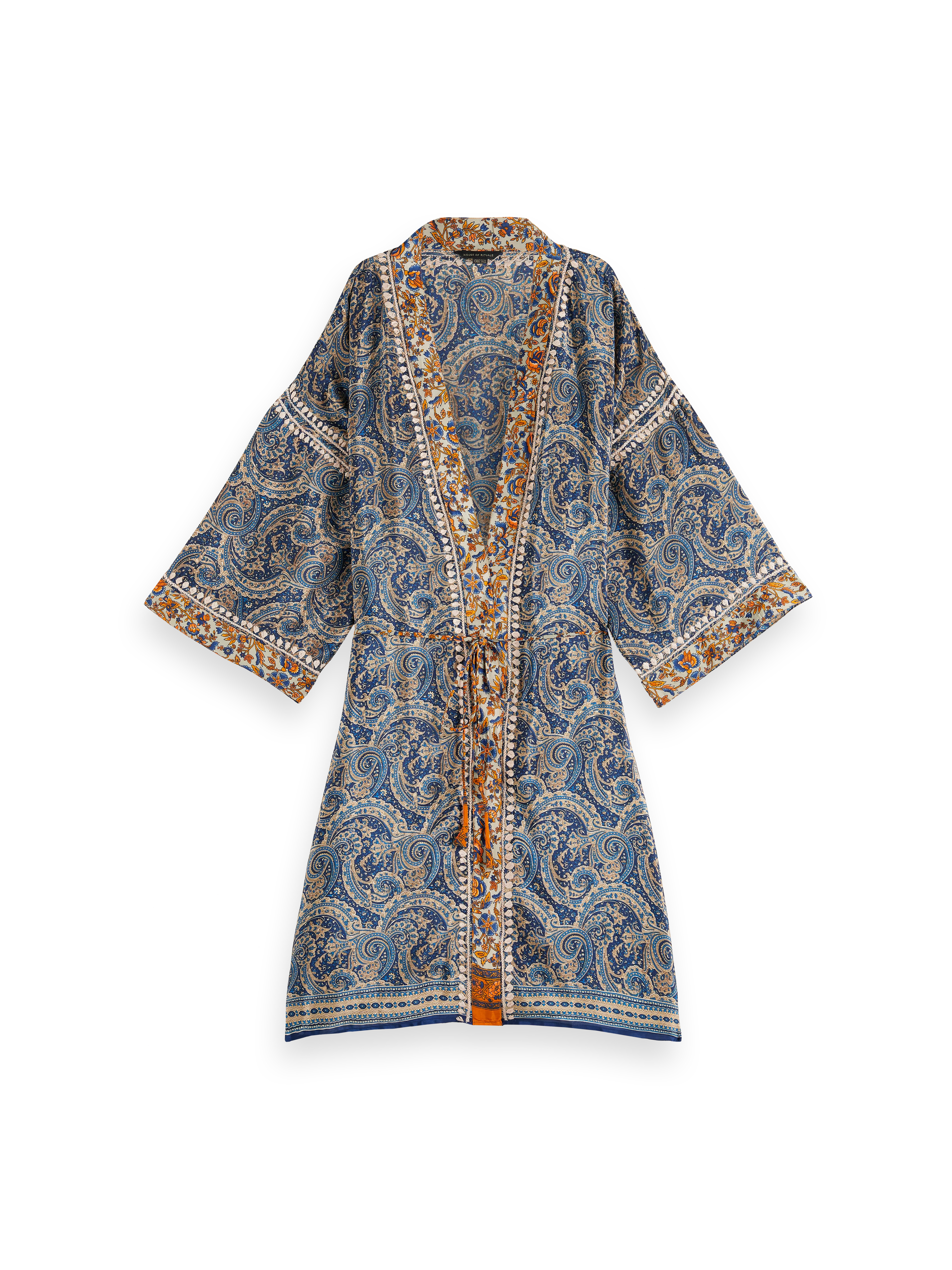 Saree Kimono, houseofrituals, Blue, 100 % Polyester, RITUALS