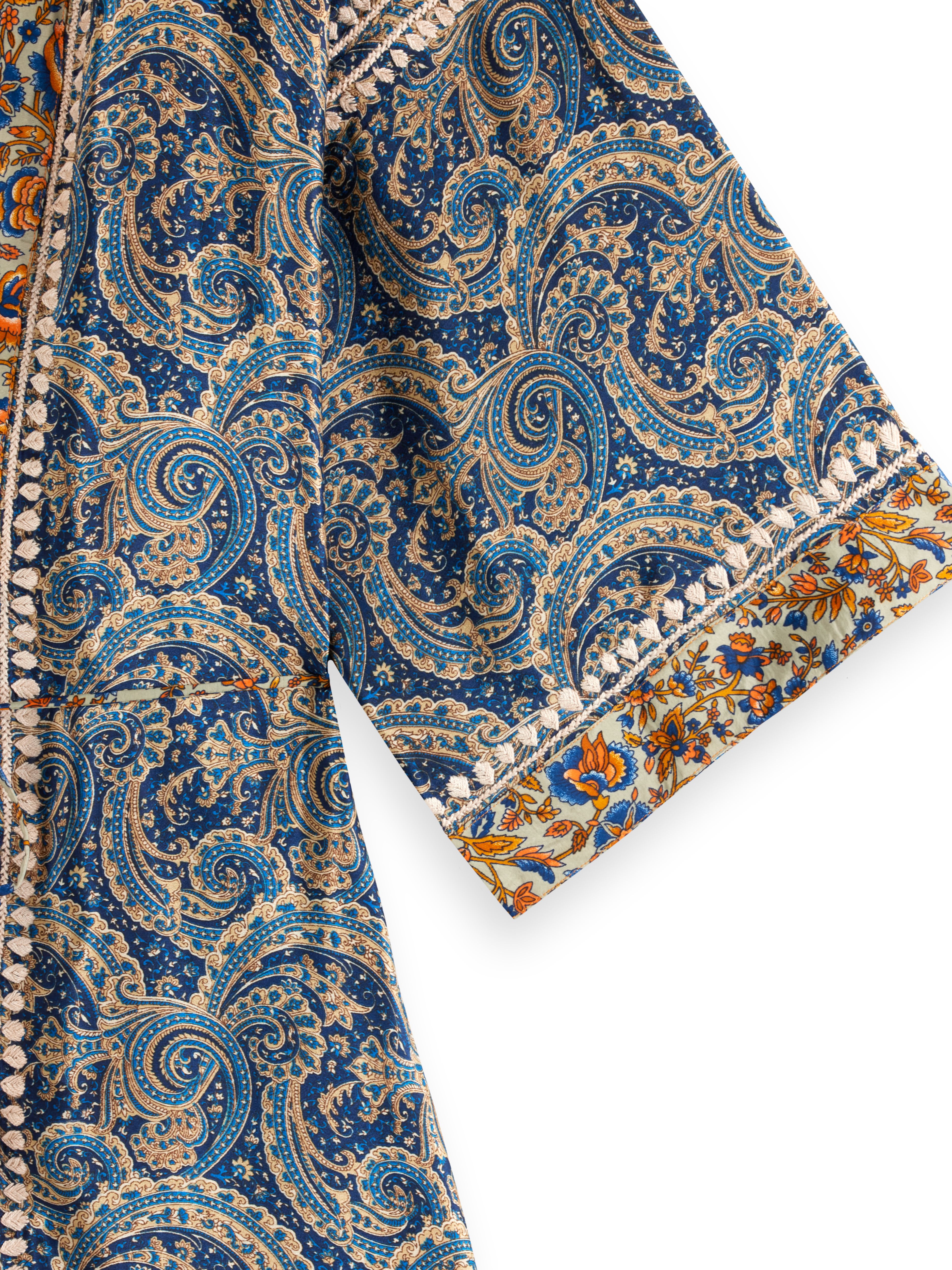 Jaypur Saree Kimono Cobalt Blue