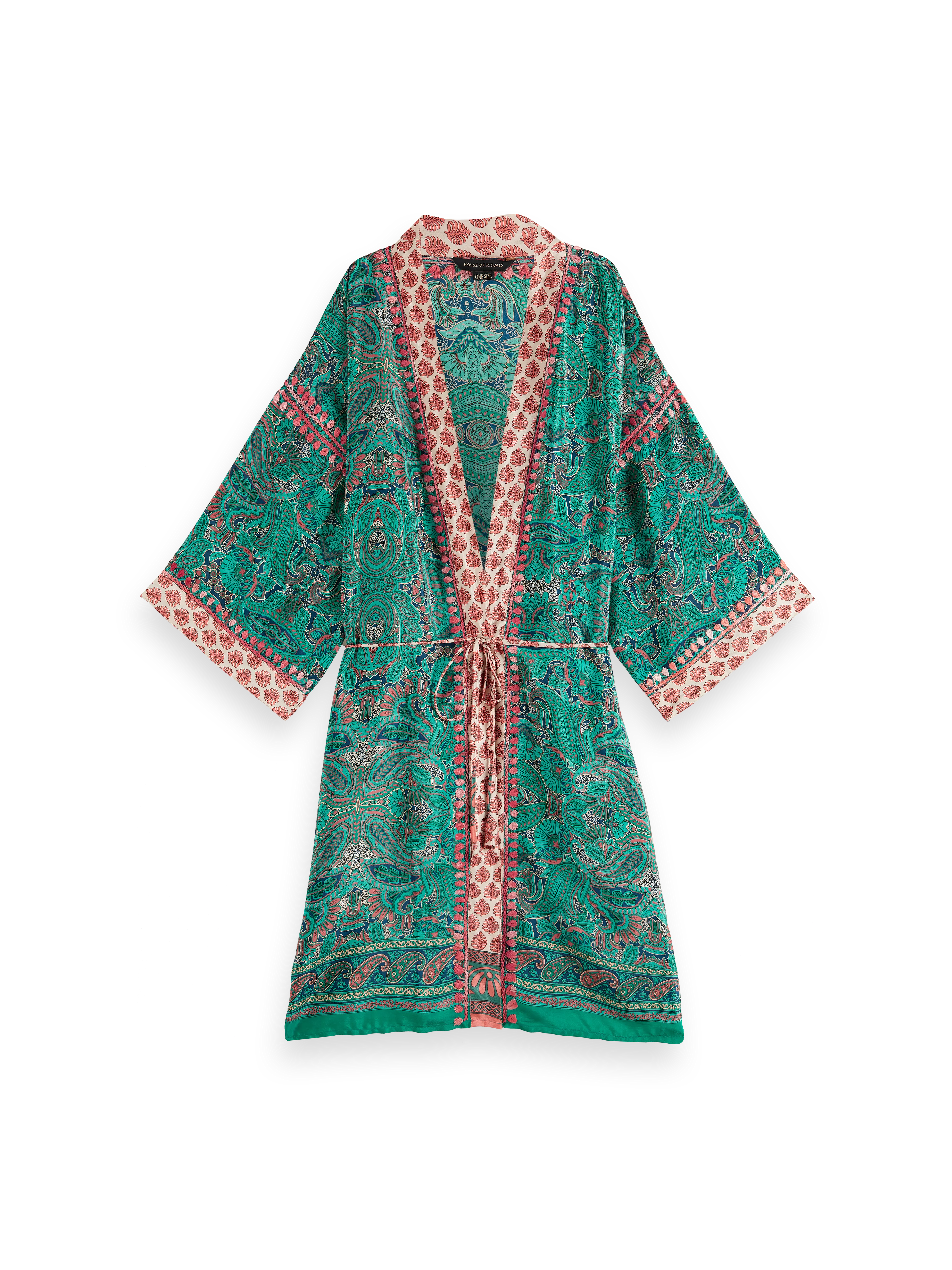 Saree Kimono, houseofrituals, Blue, 100 % Polyester, RITUALS